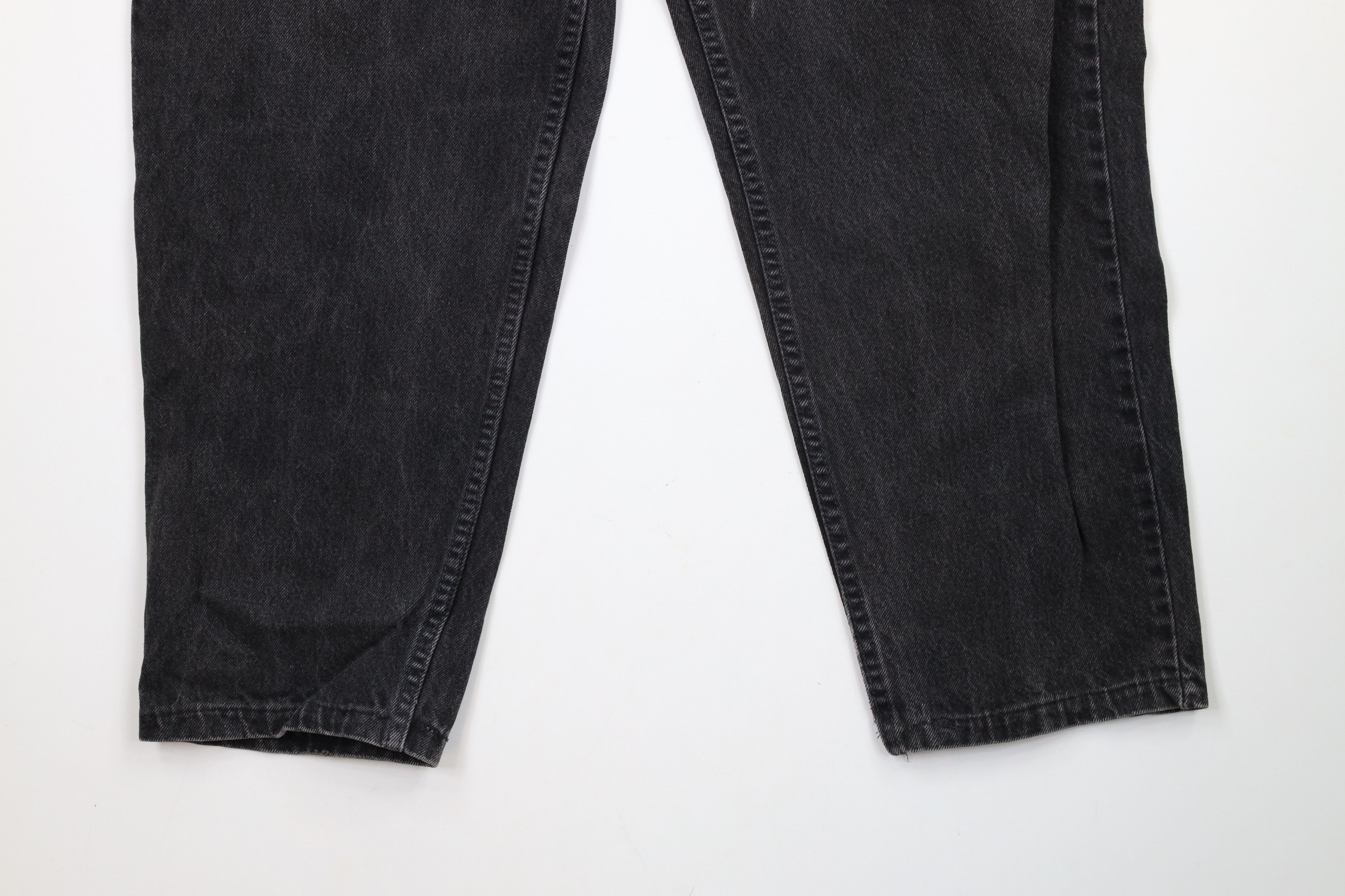 Levi's × Vintage Vintage 90s Levis 550 Orange Tab Leg Jeans Black USA Size US 40 / EU 56 - 4 Thumbnail