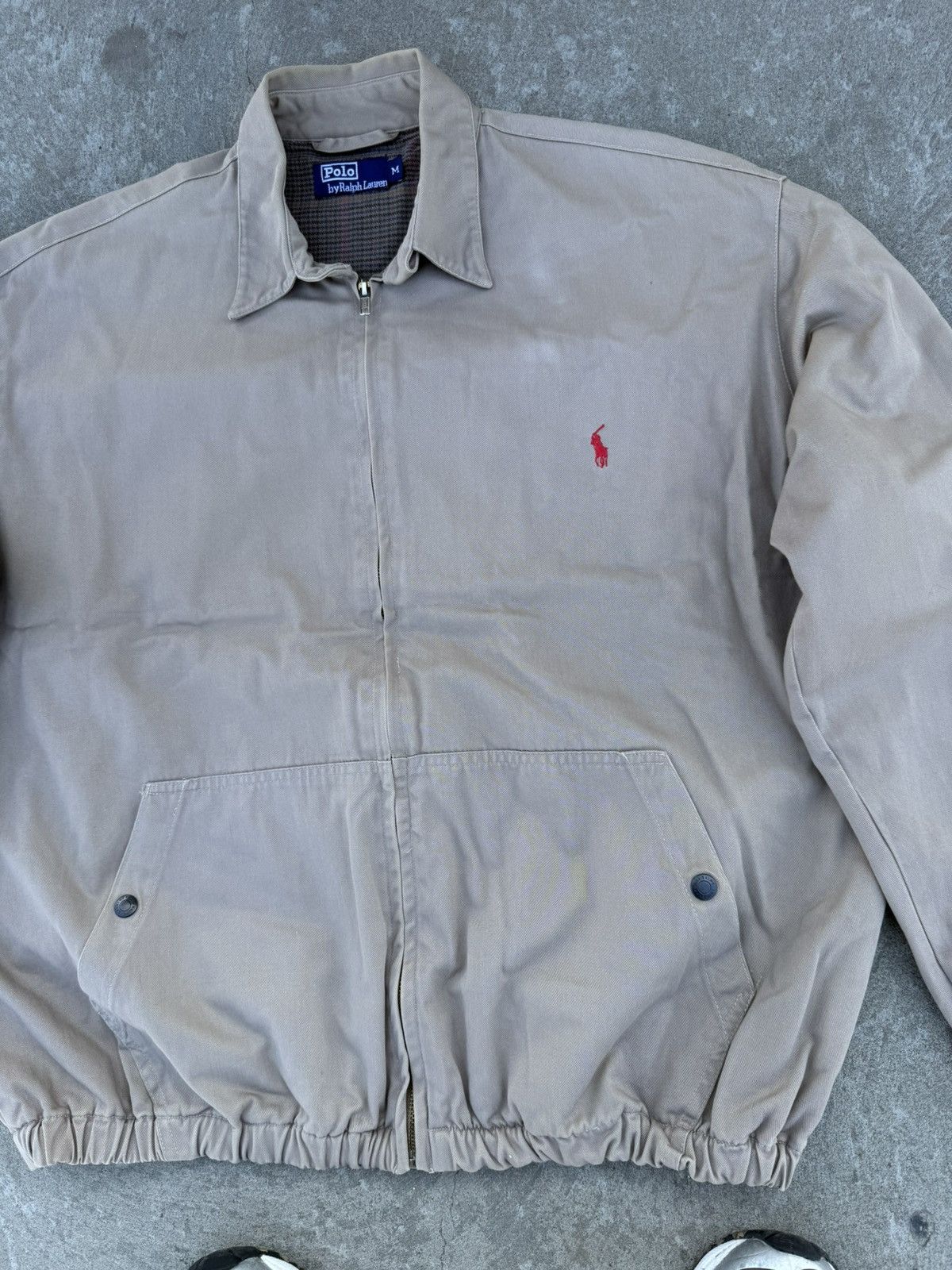 Ralph Lauren Vintage Polo Ralph Lauren Old Many Y2k Beige Bomber Jacket Size US M / EU 48-50 / 2 - 9 Thumbnail