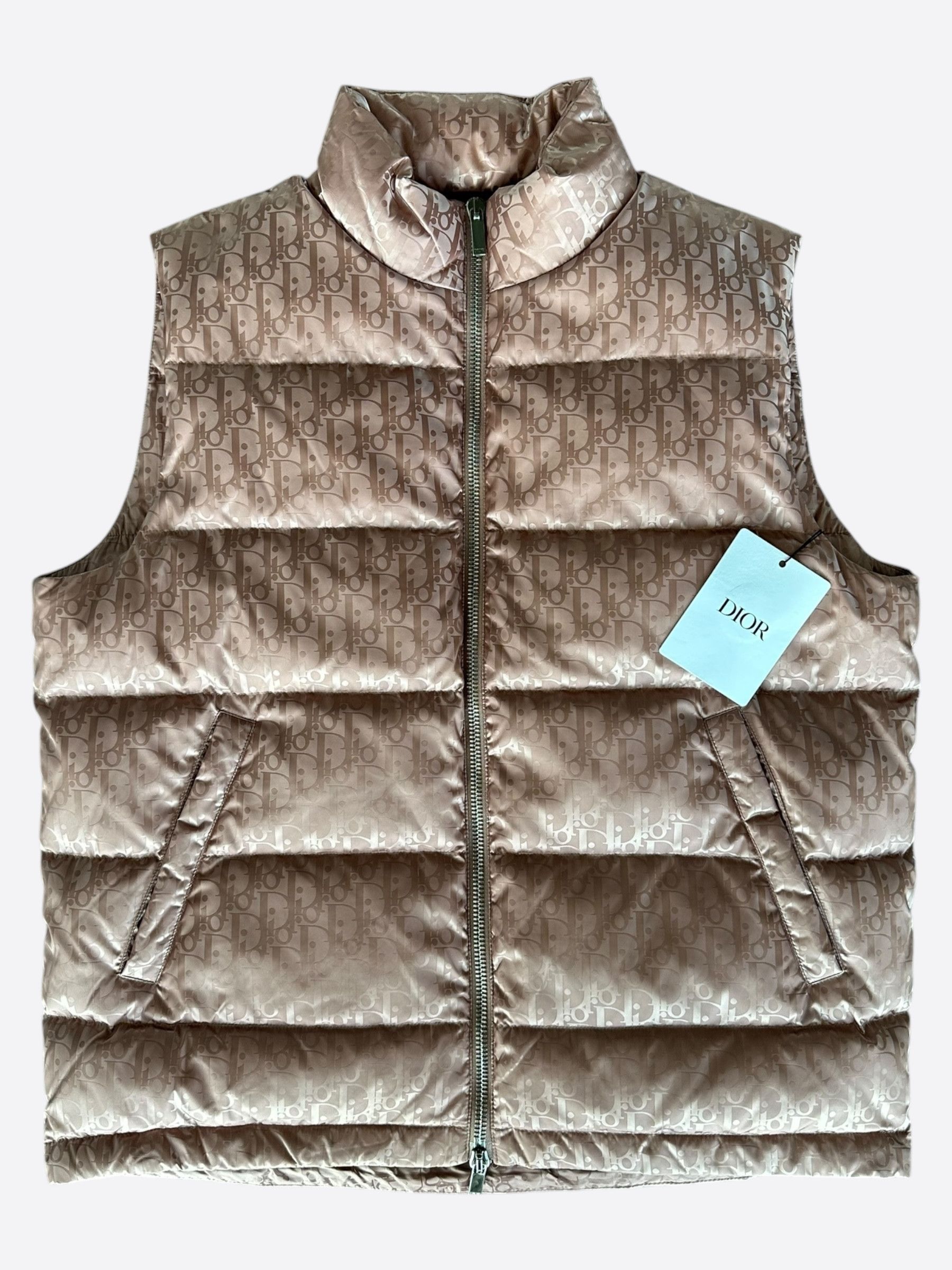 Dior Dior Pink Oblique Puffer Vest Size US XXL / EU 58 / 5 - 1 Thumbnail