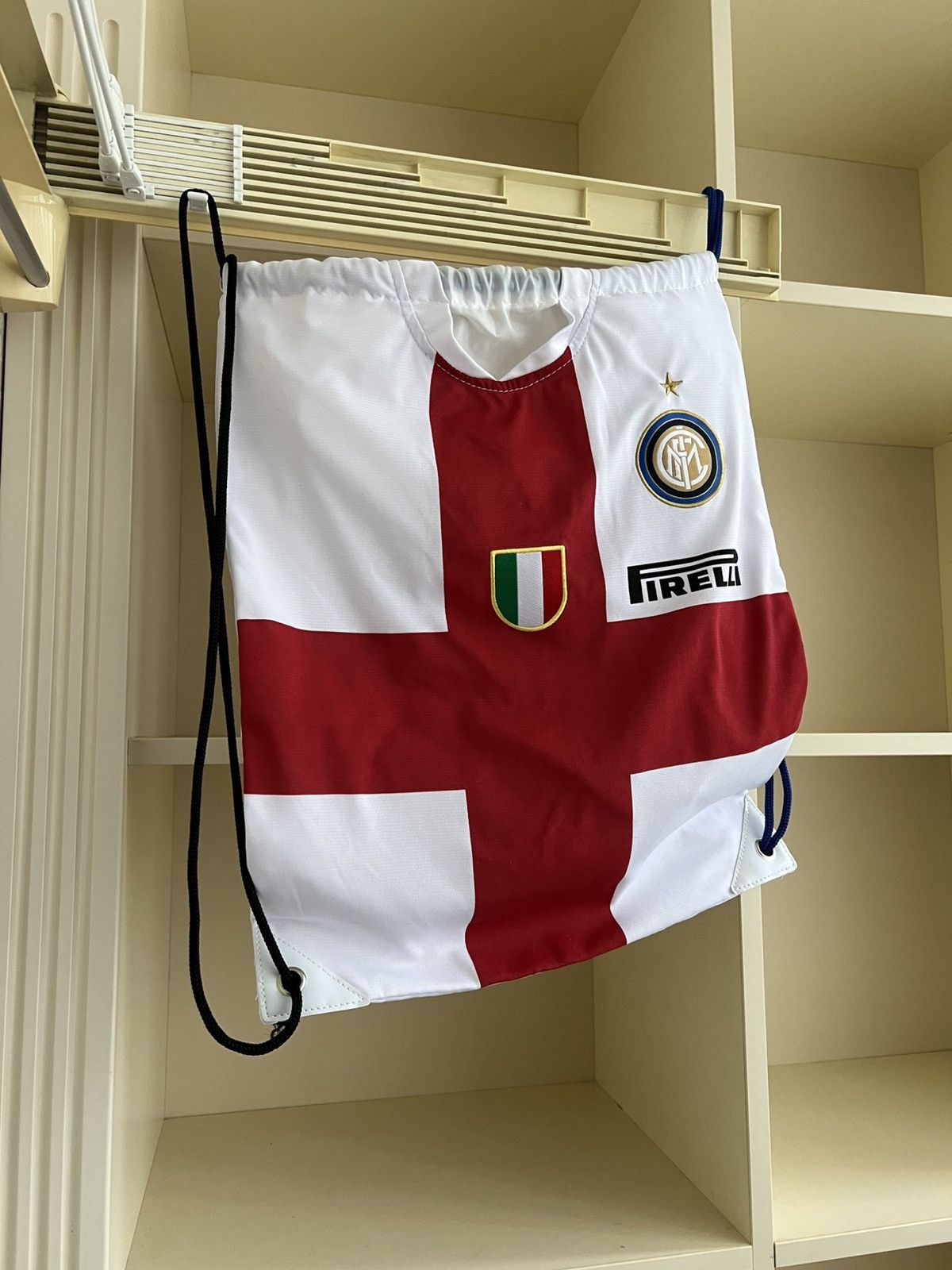 Vintage Football Pennant Bag Inter Milan Football Soccer Italy Size ONE SIZE - 2 Thumbnail