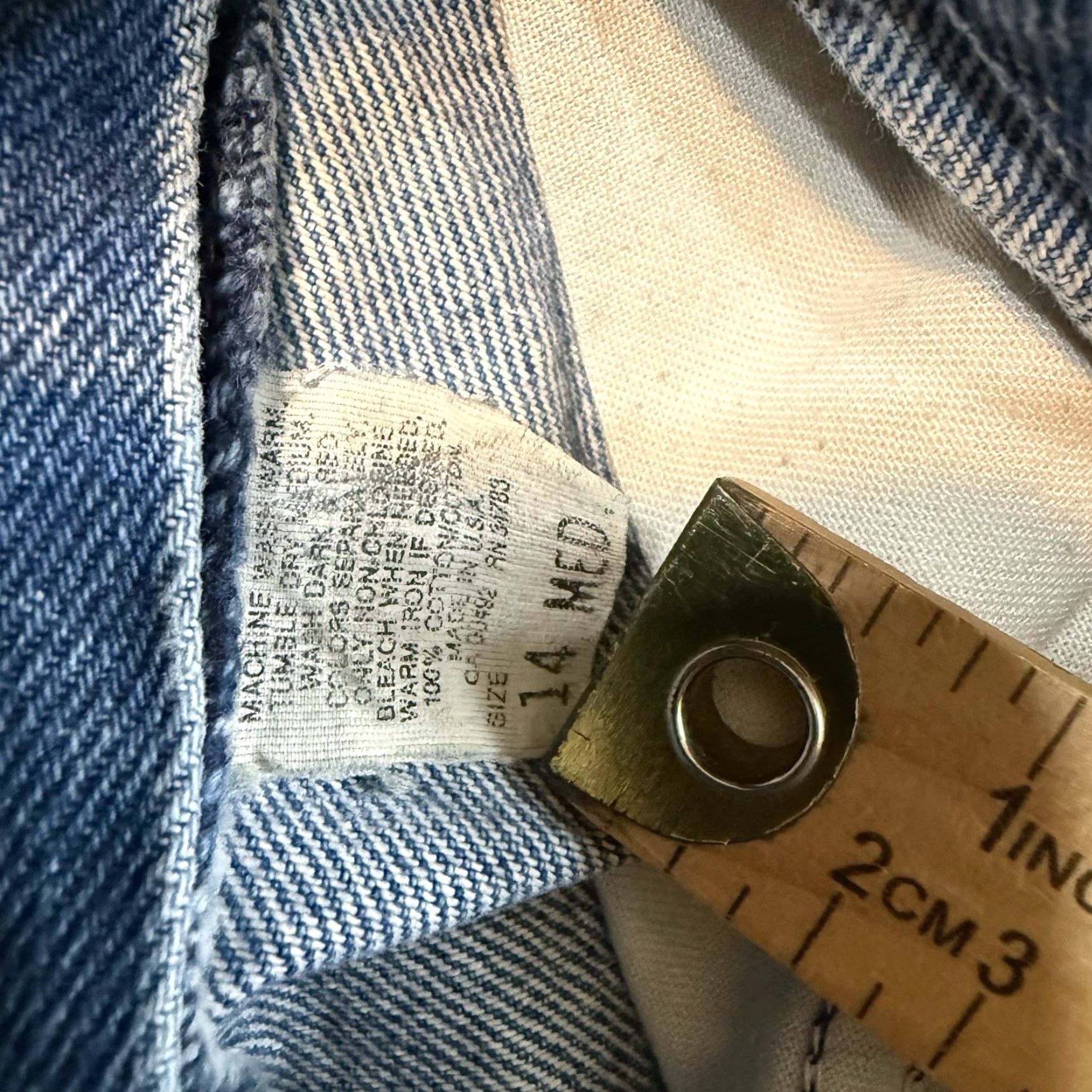 Lee Vtg Lee Riders Jeans Women’s 14M Made In USA Blue Denim Straight 31in Inseam Womens Jeans Size 36" / US 14 / IT 50 - 2 Thumbnail