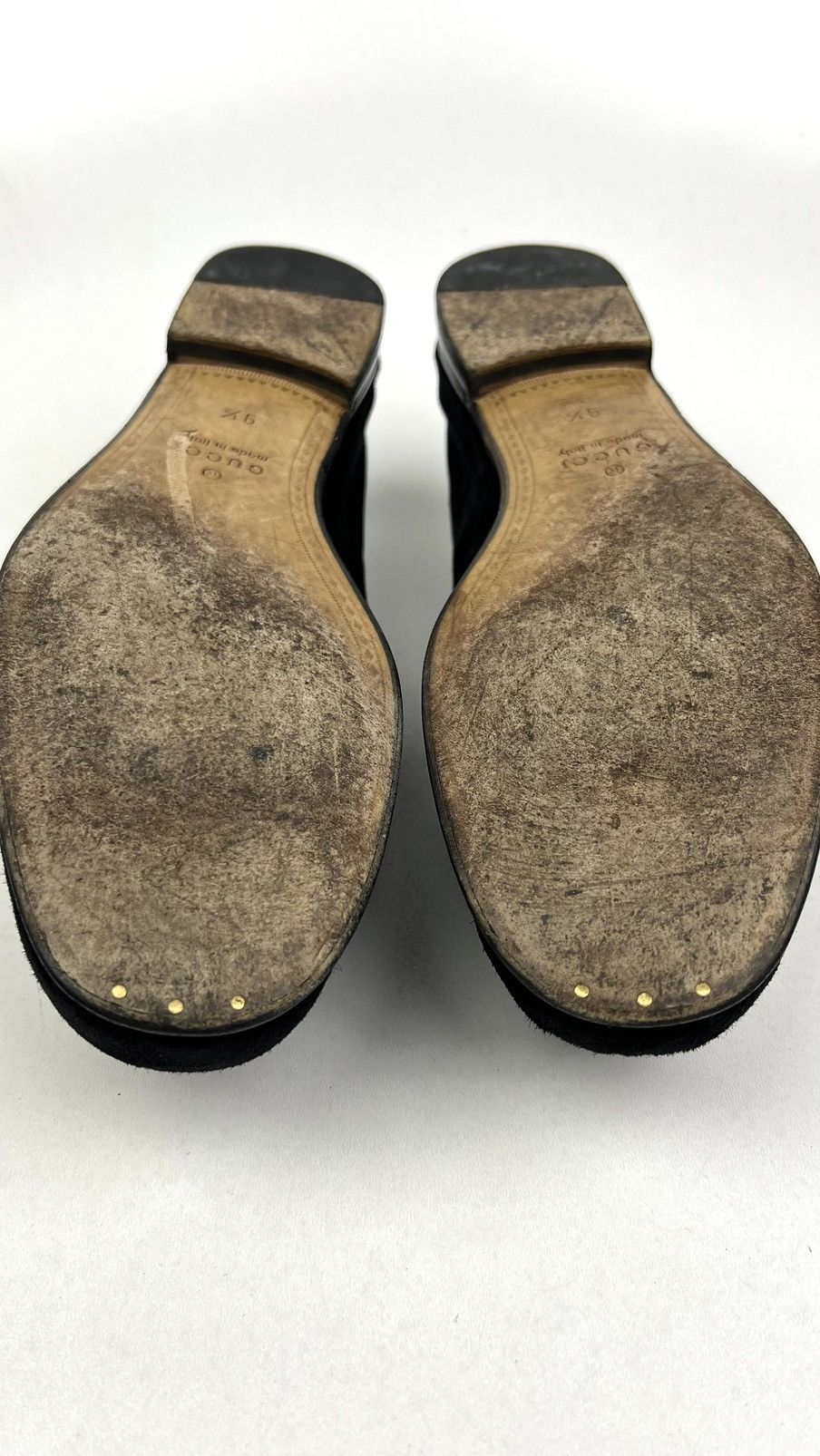 Gucci GUCCI Loafers Suede Leather Shoes HORSEBIT Buckle Black Mens Size US 10 / EU 43 - 14 Thumbnail