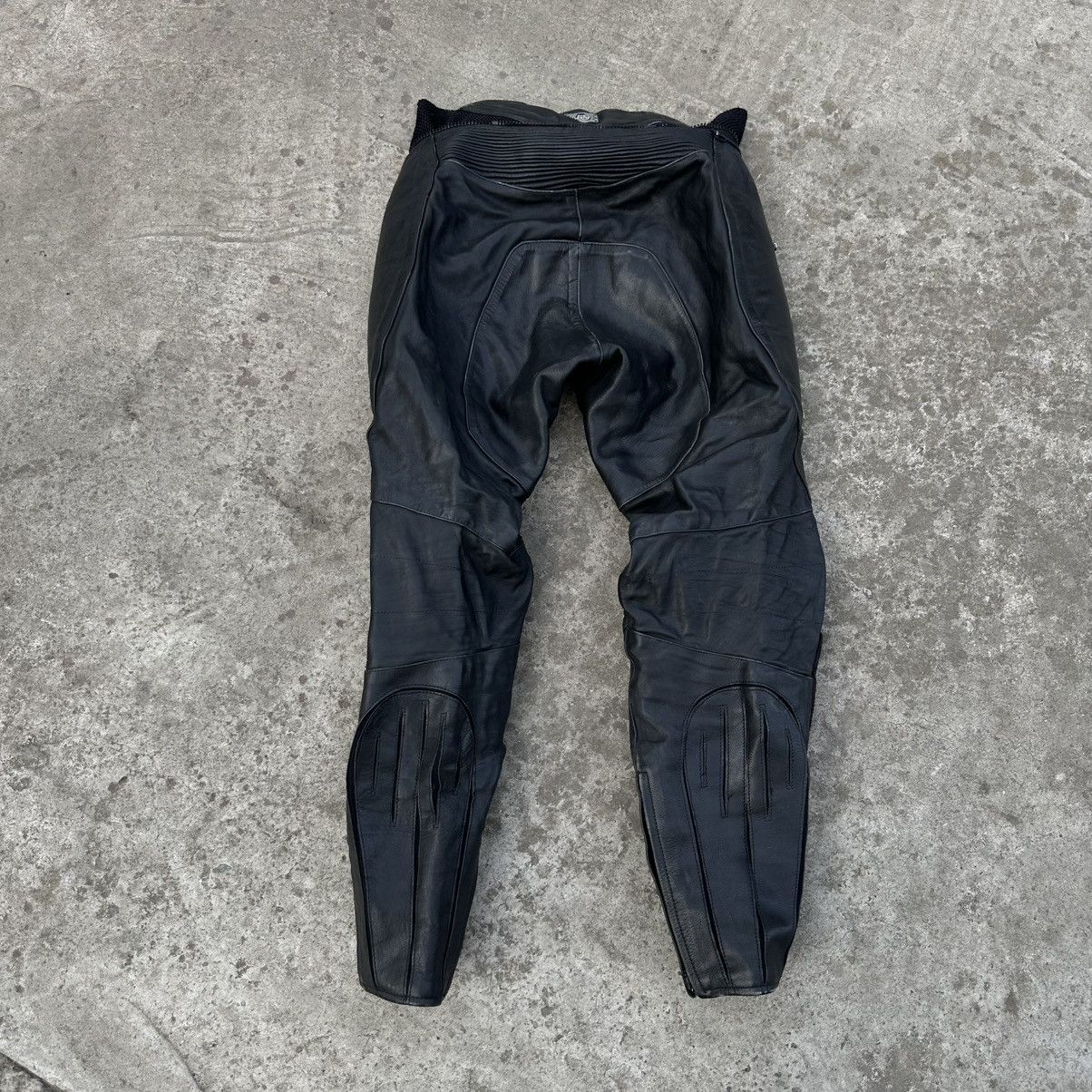 20471120 × Genuine Leather × Japanese Brand Vintage Japanese Style Moto Leather Pants Size 54 Y2K 00s Size US 35 - 2 Thumbnail