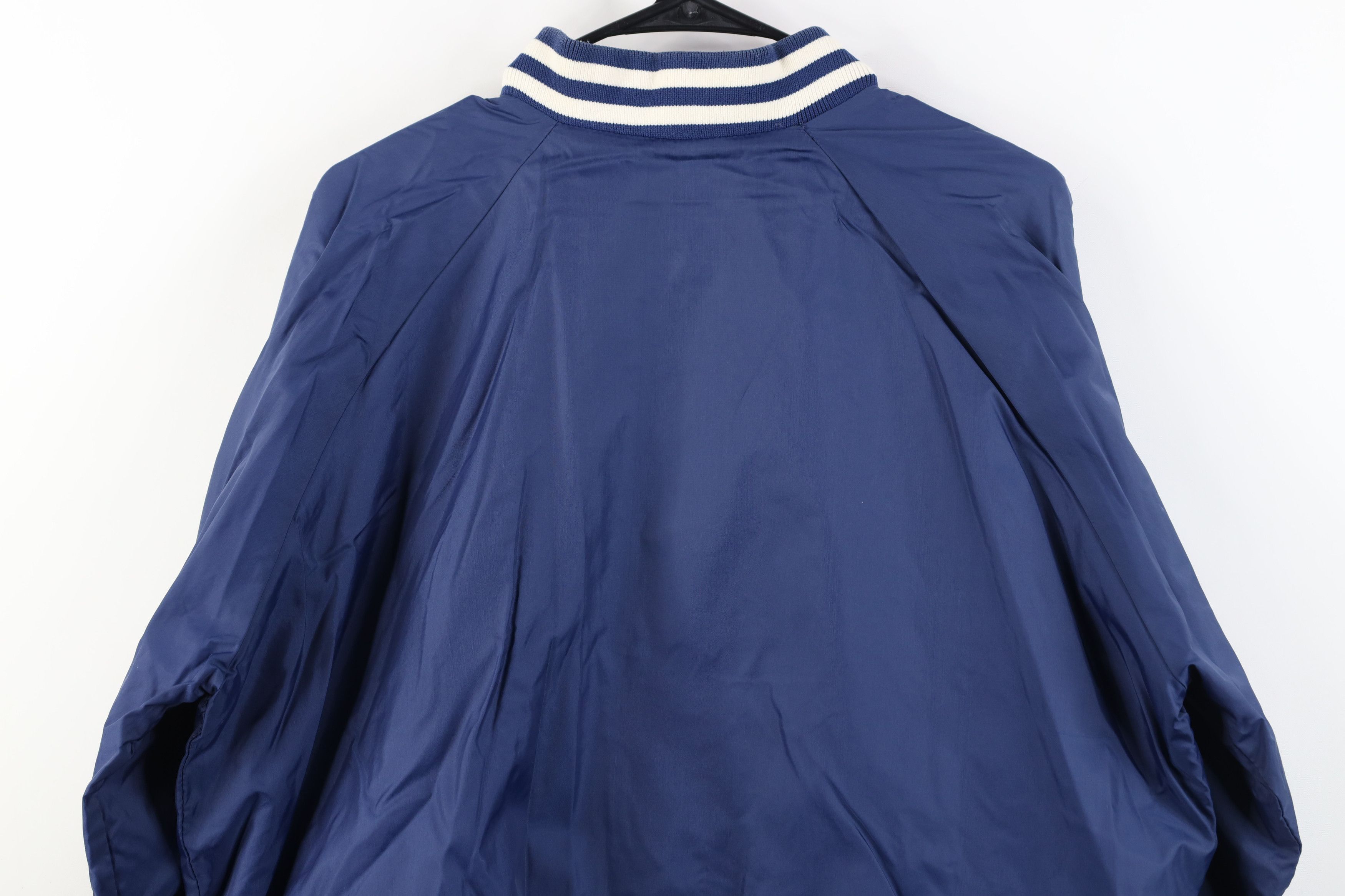 Vintage Vintage 70s 80s Streetwear Windbreaker Bomber Jacket Bleu Size US XL / EU 56 / 4 - 14 Thumbnail