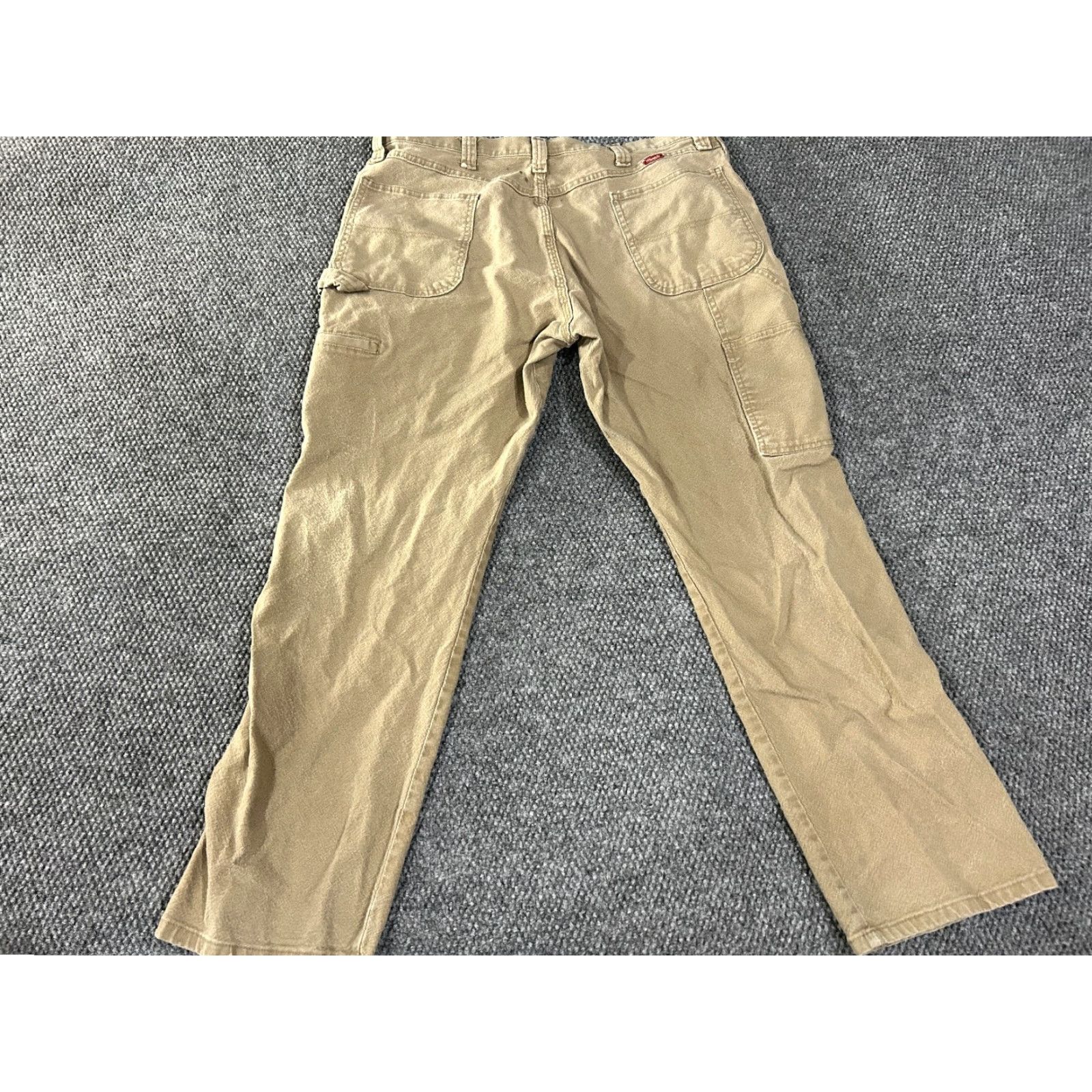 Wrangler Wrangler Jeans Mens 38x32 Beige Cotton Regular Straight 5-Pocket Workwear Denim Brownish/Kakhi? Size US 38 / EU 54 - 6 Thumbnail