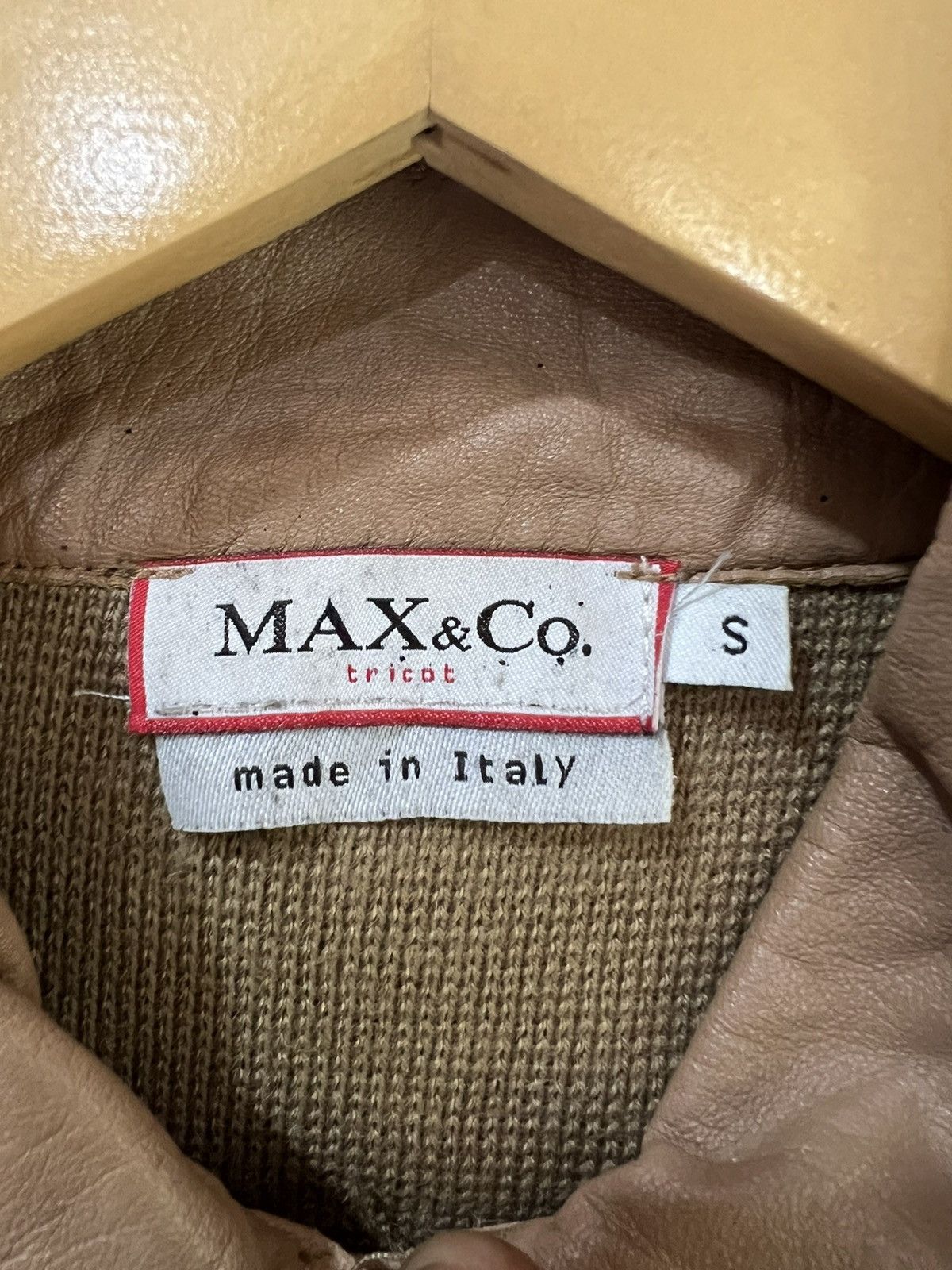 MAX&Co. 🔥Made in Italy Max & Co. Tricot Goat Leather Jacket Size S / US 4 / IT 40 - 14 Thumbnail