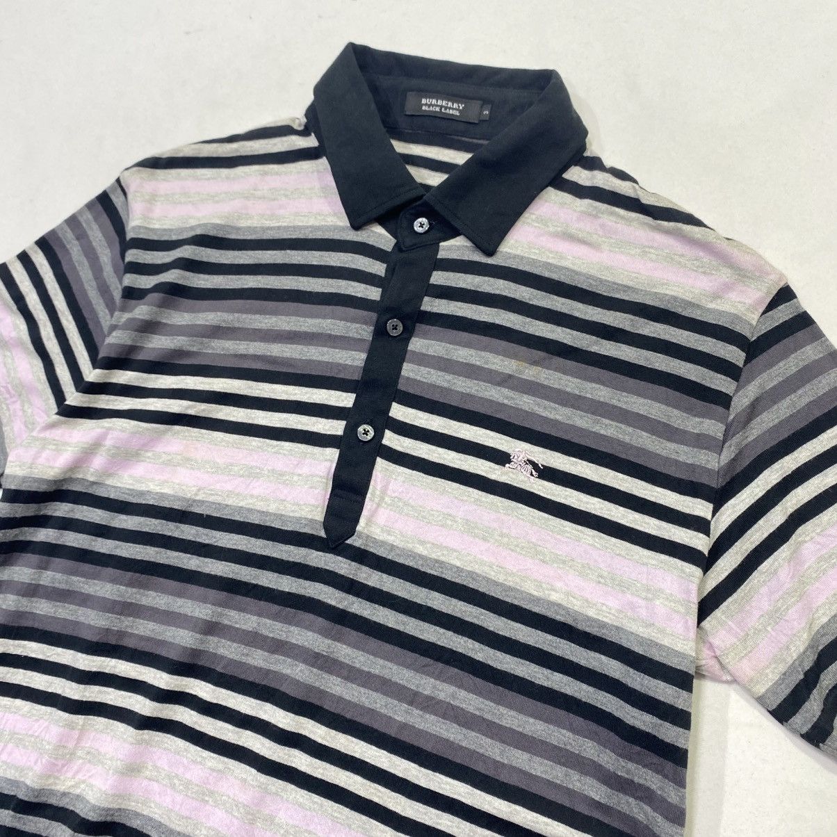 Burberry Burberry Black Label Striped Polo Shirt Size US M / EU 48-50 / 2 - 2 Thumbnail