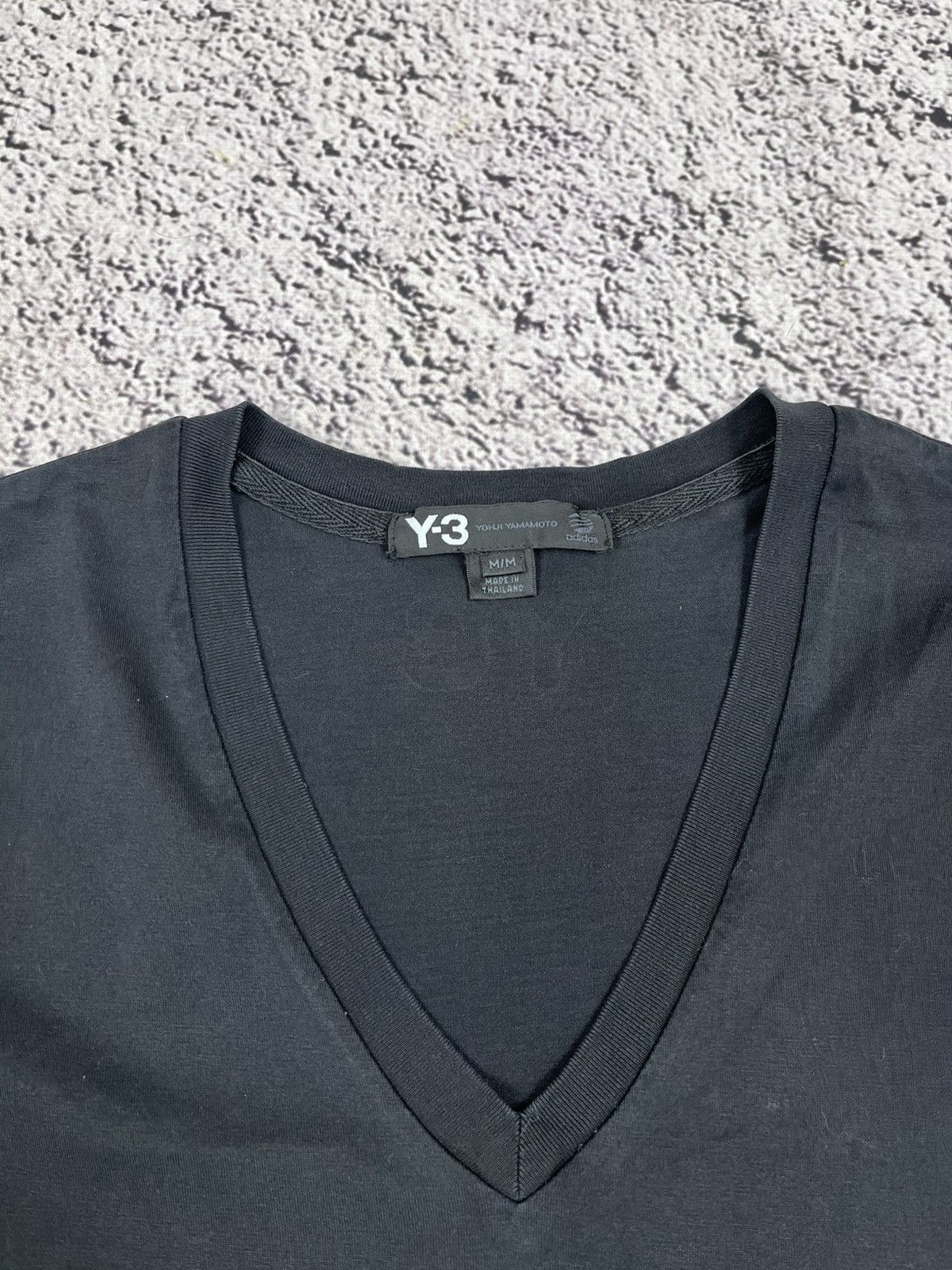 Adidas × Y-3 Vintage Adidas Y3 Yohji Yamamoto V neck T Shirt size M Size US M / EU 48-50 / 2 - 4 Thumbnail