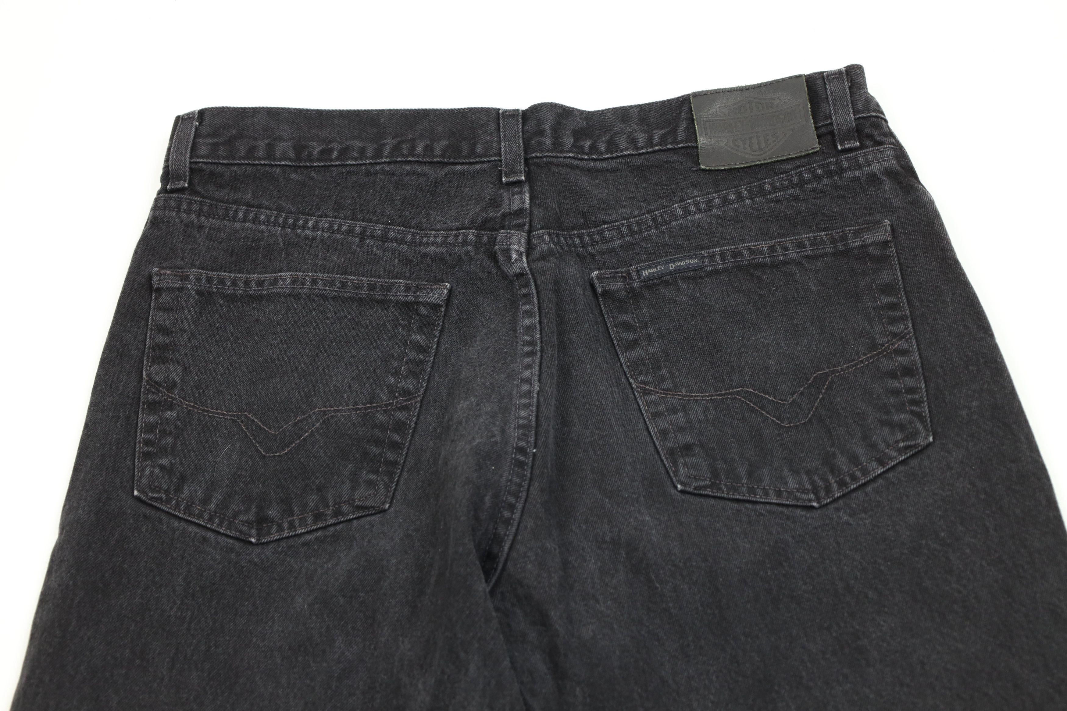 Harley Davidson Vintage Harley Davidson Motorcycles Leg Denim Jeans Black Size US 36 / EU 52 - 10 Thumbnail