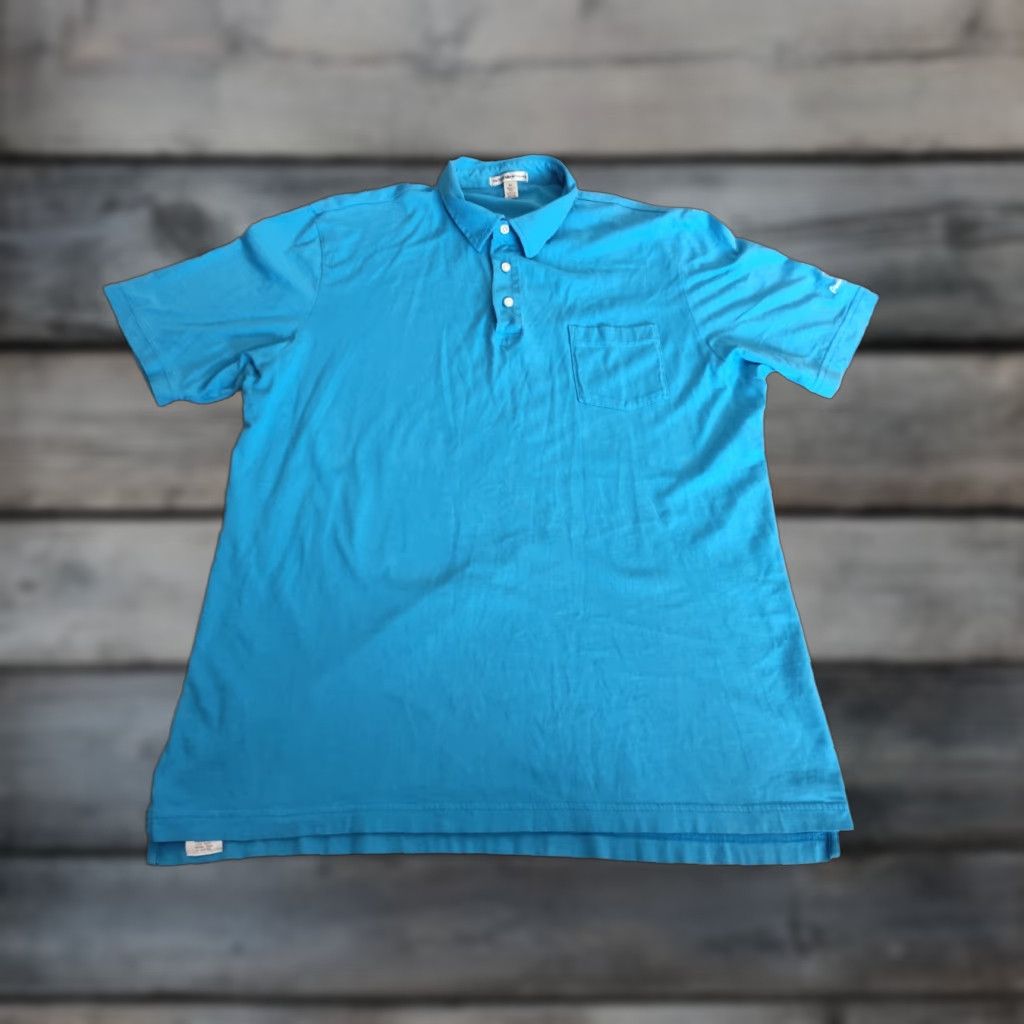 Peter Millar Peter Millar Polo Shirt Mens XL Blue Pima Cotton Golf Short Sleeve Logo Size US XL / EU 56 / 4 - 1 Thumbnail