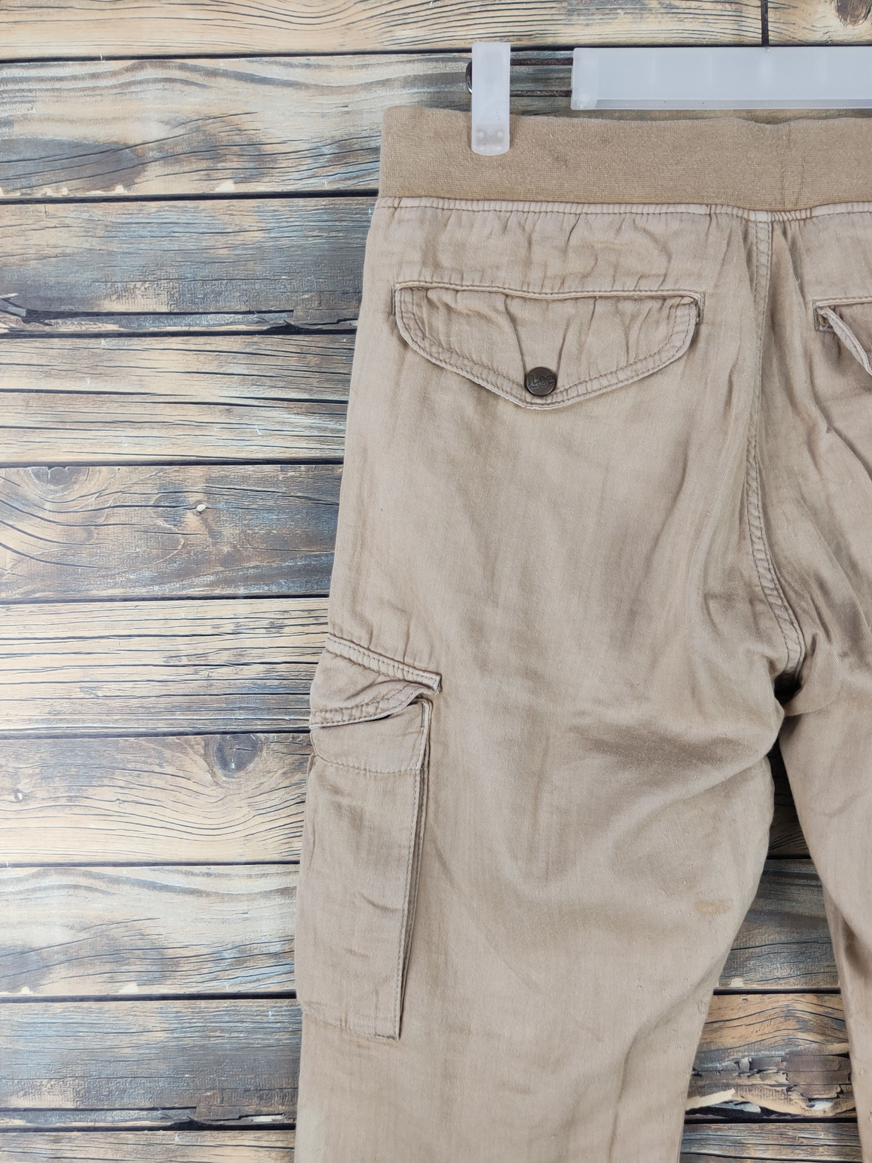 Japanese Brand Lee Brown Multipocket Tactical Cargo Pants #W1423 Size US 29 - 8 Thumbnail