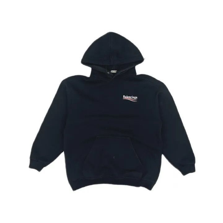 Balenciaga Balenciaga Black Logo Hoodie for Men 0079-2507 Size US XS / EU 42 / 0 - 1 Thumbnail