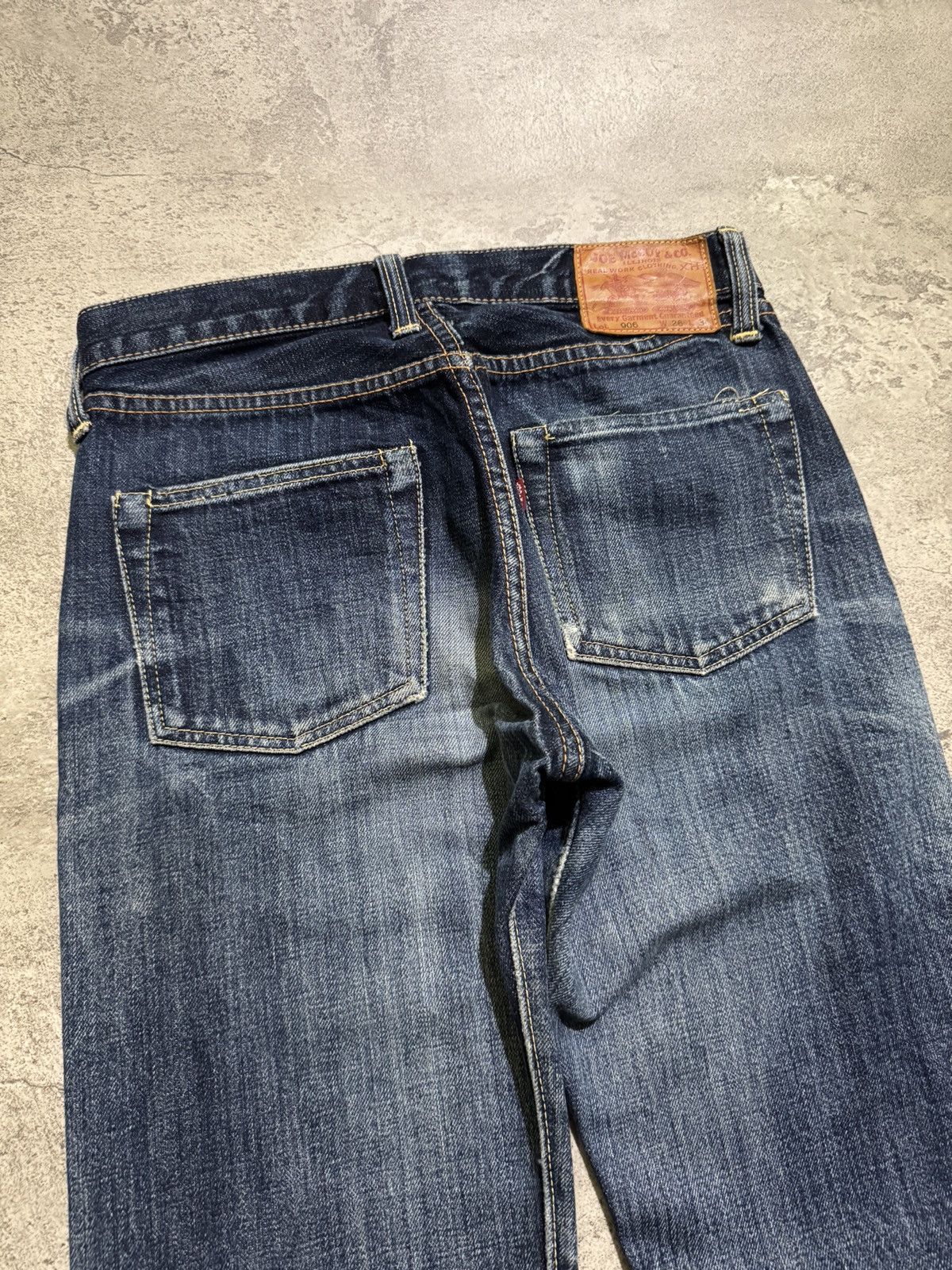 The Real McCoy's Joe McCoy Lot.906 Denim Selvedge distressed jeans Size US 28 / EU 44 - 8 Thumbnail