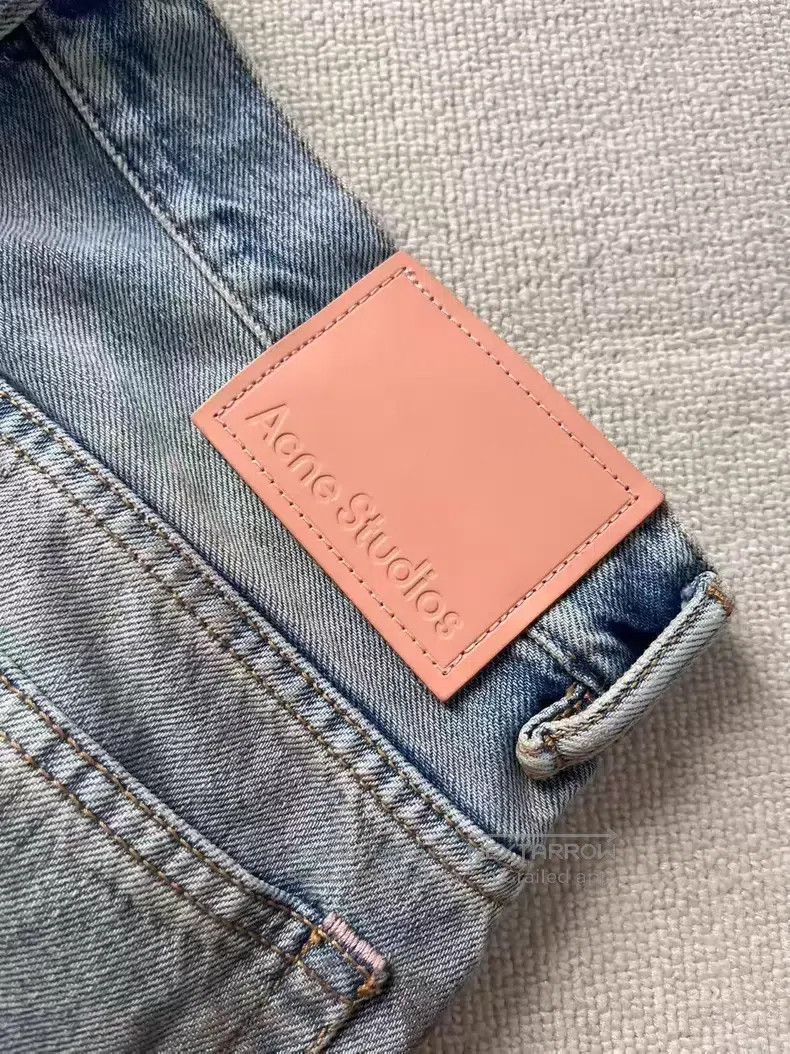 Acne Studios Acne Studios Aged Mid Rise Zipper Loose Straight Jeans, Bl Size US 30 / EU 46 - 3 Thumbnail