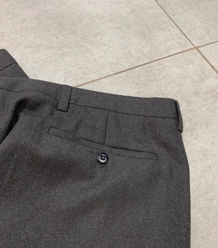 Burberry Y2k vintage 00s dark grey wool blend pleated chino trousers Size US 39 - 4 Thumbnail