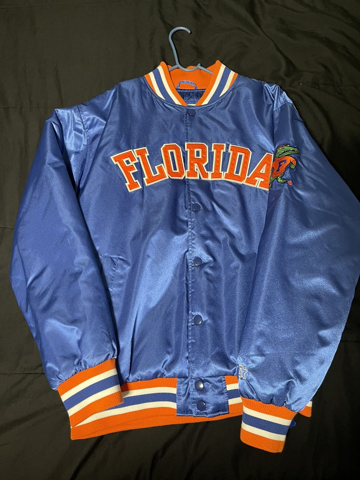 Image of Florida Gators Starter Jacket in Blue, Men's (Size XL)