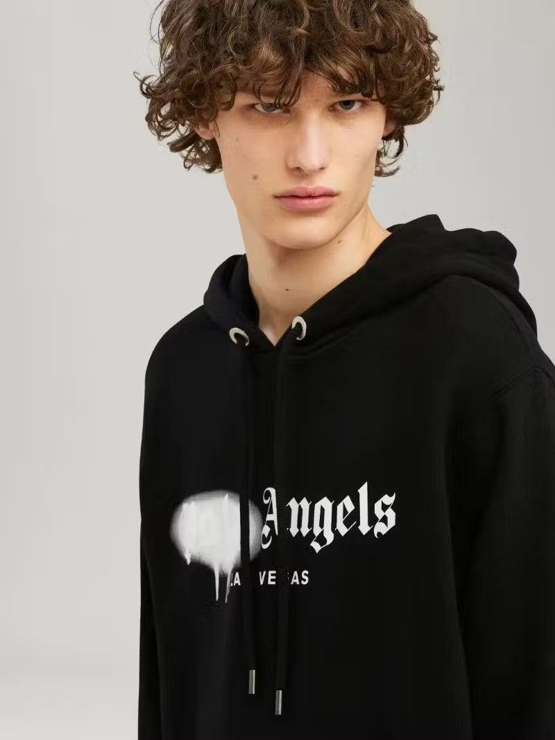 Palm Angels Las Vegas Sprayed Hoodie in Black Size US L / EU 52-54 / 3 - 6 Thumbnail