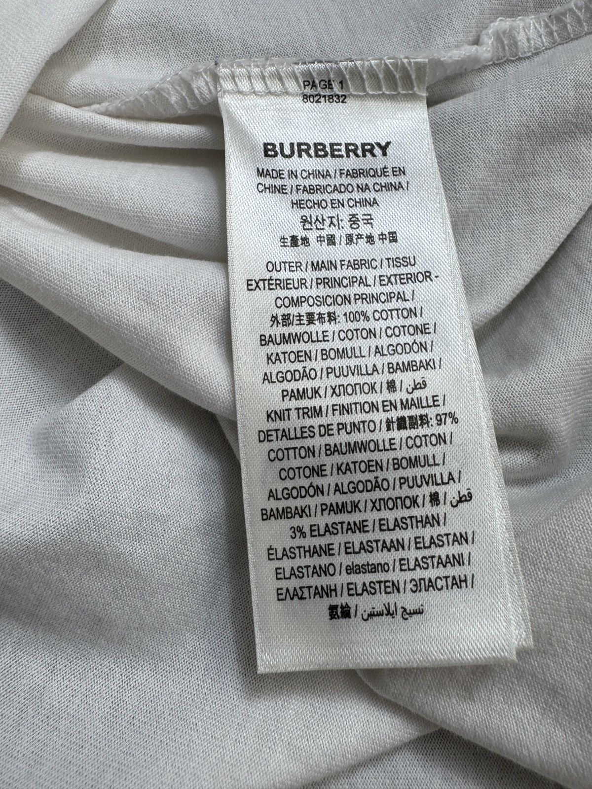 Burberry BURBERRY T SHIRT Size US M / EU 48-50 / 2 - 5 Thumbnail