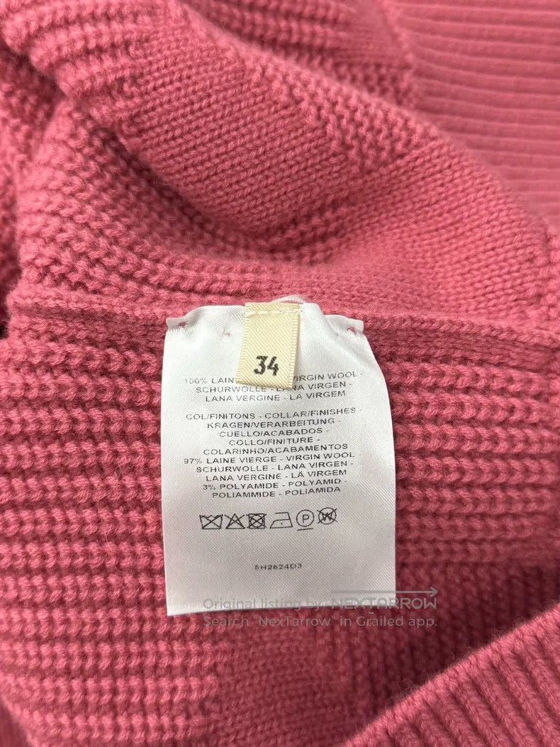 Hermes Hermes Pink Collar Sweater Size XXS / US 00 / IT 34 - 5 Thumbnail