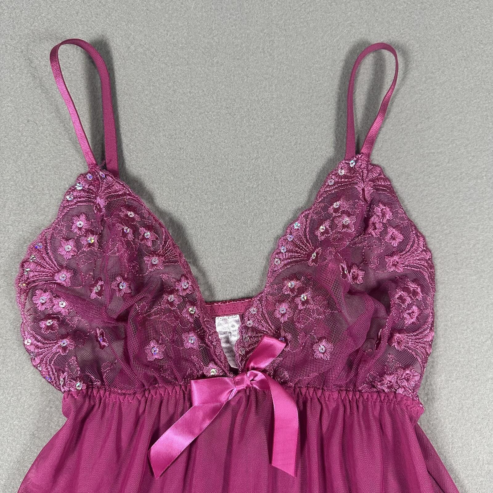 Other Lingerie Tank Top Pink Mesh Lace Y2K Size L / US 10 / IT 46 - 3 Thumbnail