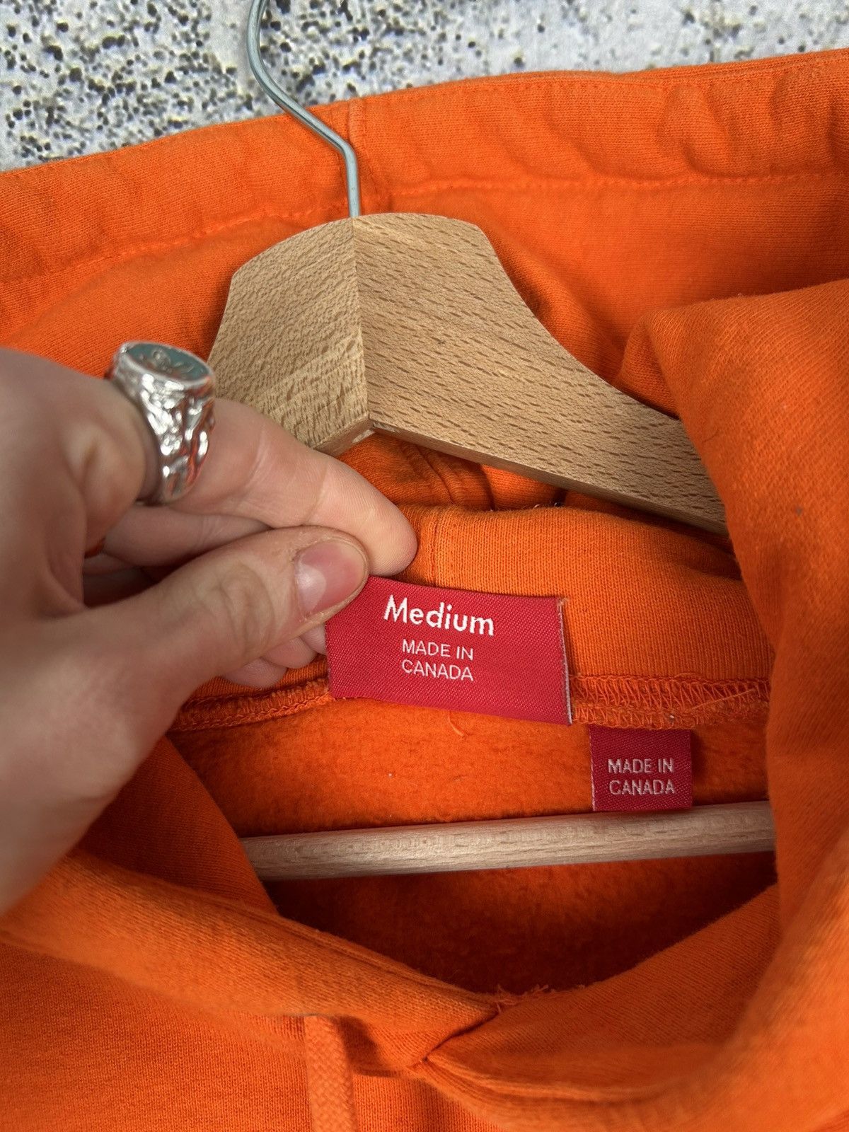 Supreme Supreme New York Orange Baggy Hoodie Rap Skate Streetwear Size US M / EU 48-50 / 2 - 8 Thumbnail