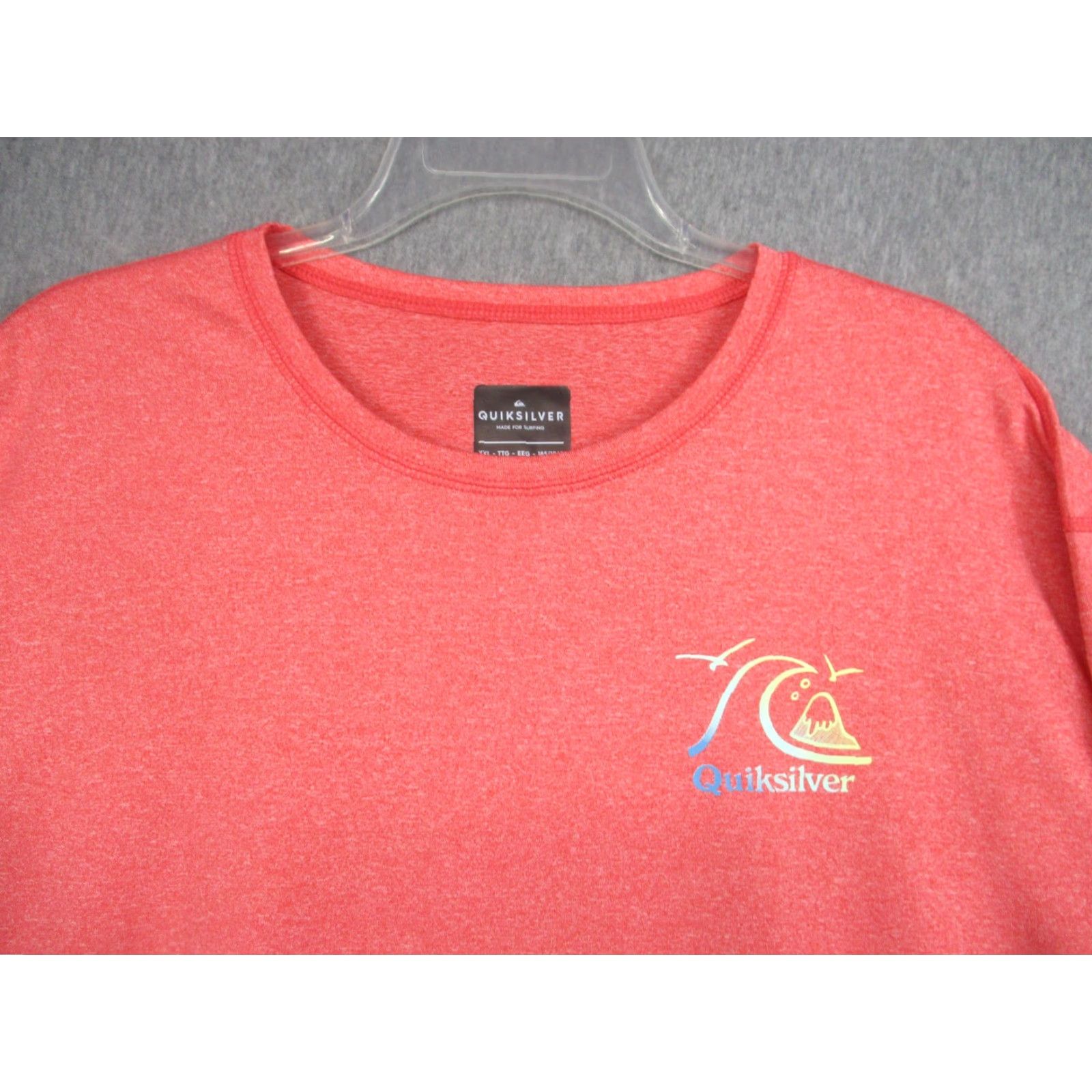 Quiksilver Quiksilver Shirt Mens 2XL Red Long Sleeve Surf Logo Performance Athletic Top Size US XXL / EU 58 / 5 - 2 Thumbnail
