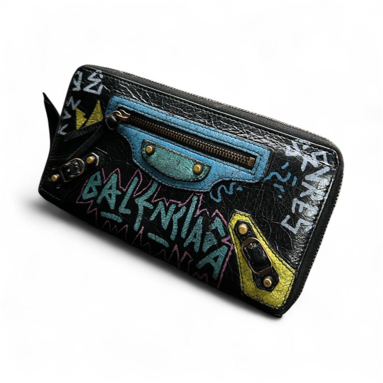 Balenciaga Balenciaga Graffiti Wallet Size ONE SIZE - 1 Thumbnail