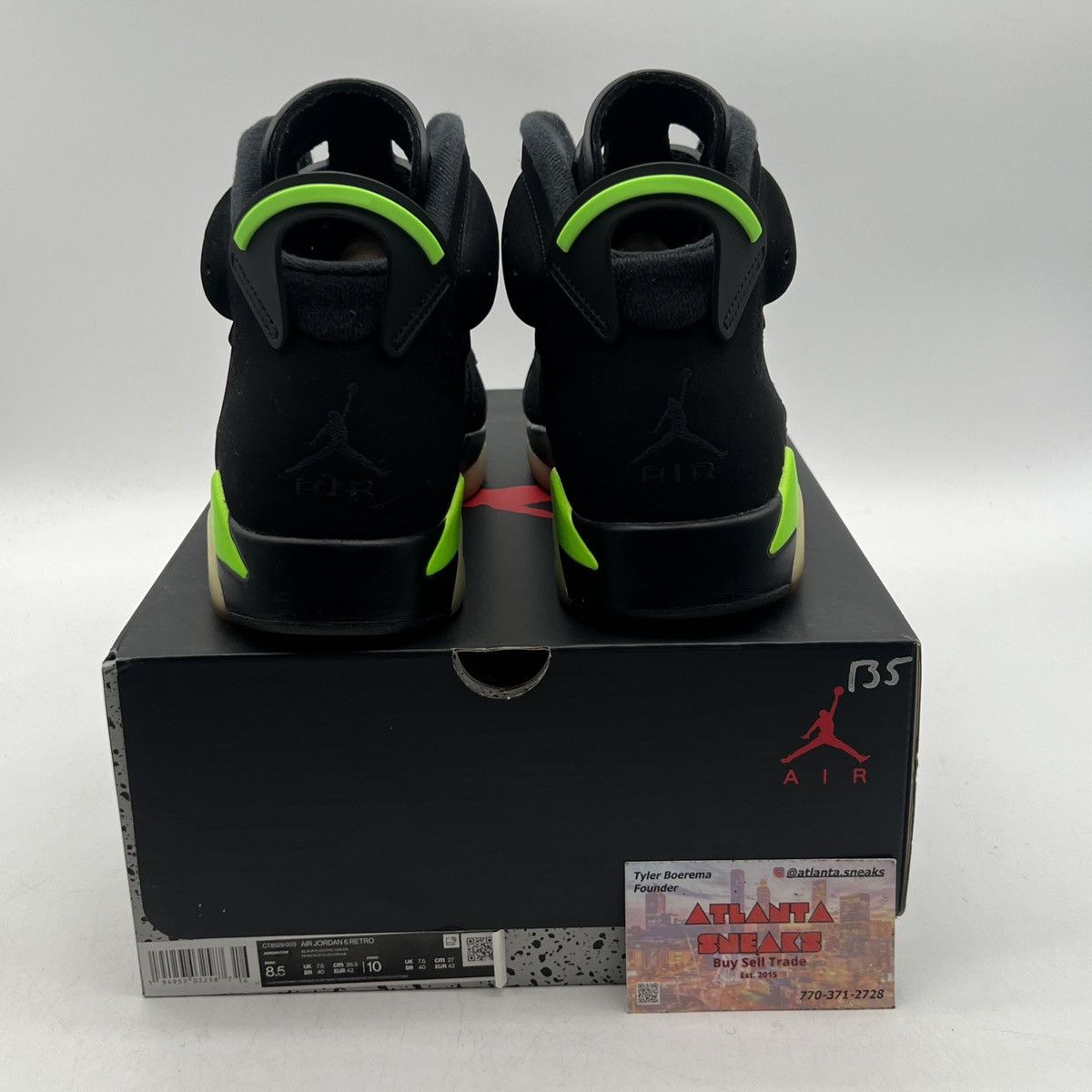 Jordan Brand Air Jordan 6 Electric green Size US 8.5 / EU 41-42 - 3 Thumbnail