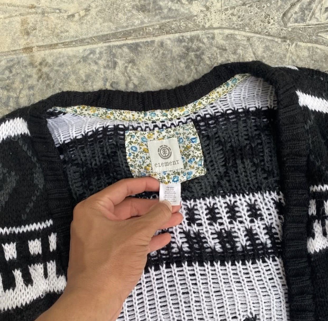 Element × Japanese Brand Sick☠️ Element Aztec Native Navajo Knit Cardigan 90s Skate Size US S / EU 44-46 / 1 - 2 Thumbnail