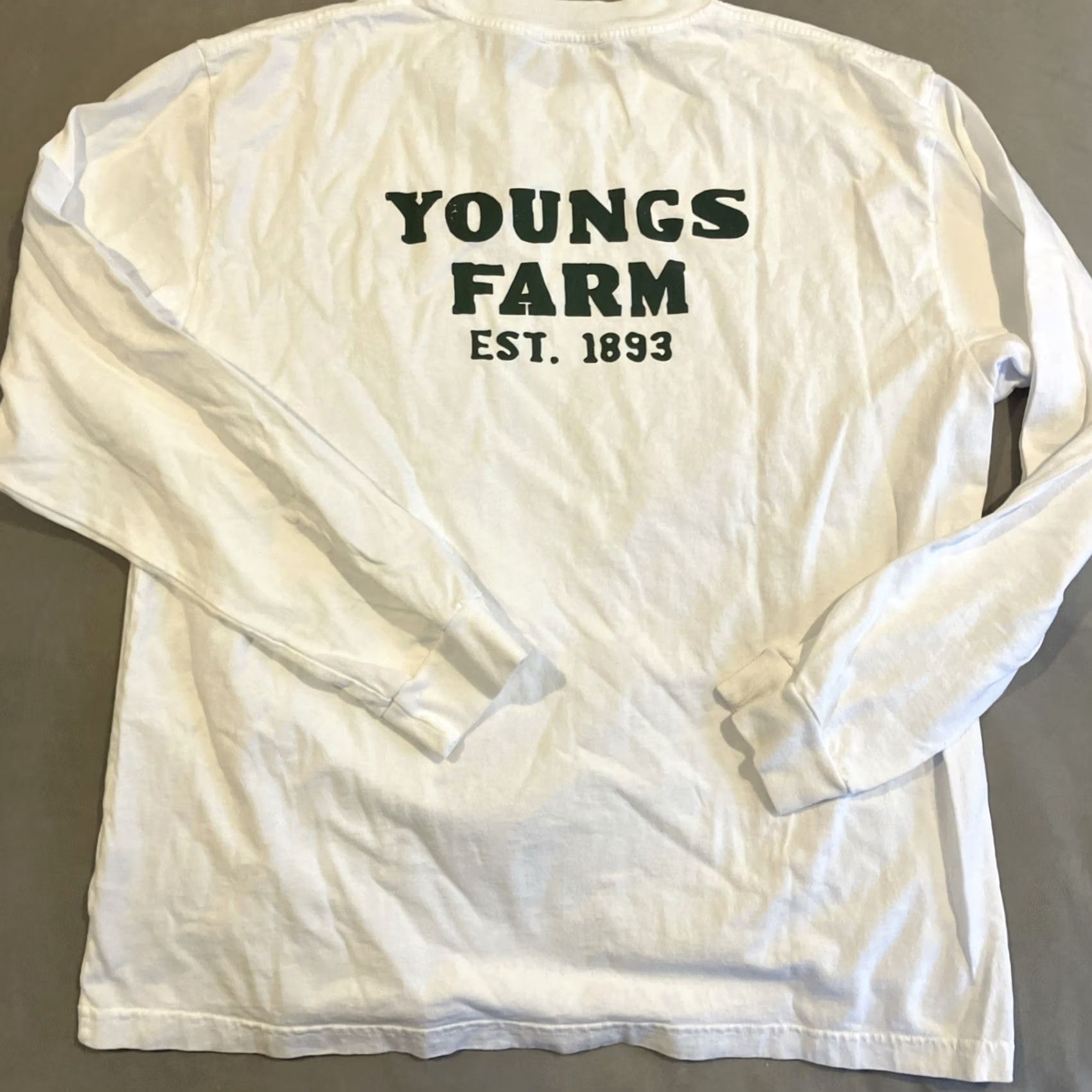 Kith Awesome Youngs Farm Kith Long Sleeve Shirt Mens XL White Size US XL / EU 56 / 4 - 3 Thumbnail
