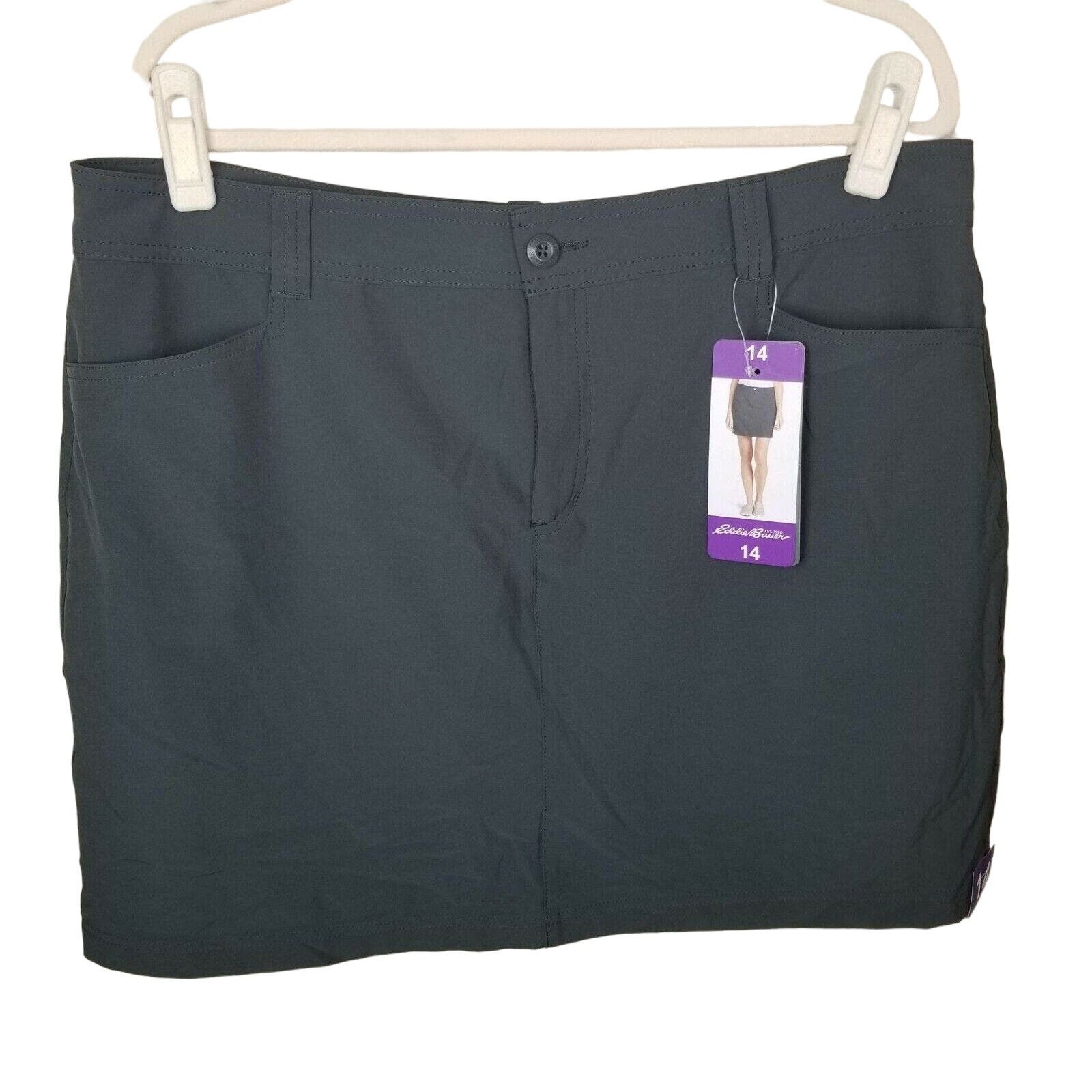 Eddie Bauer Eddie Bauer Womens Adventurer 2.0 Mini Skort Size 14 Gray Size 36" / US 14 / IT 50 - 2 Thumbnail