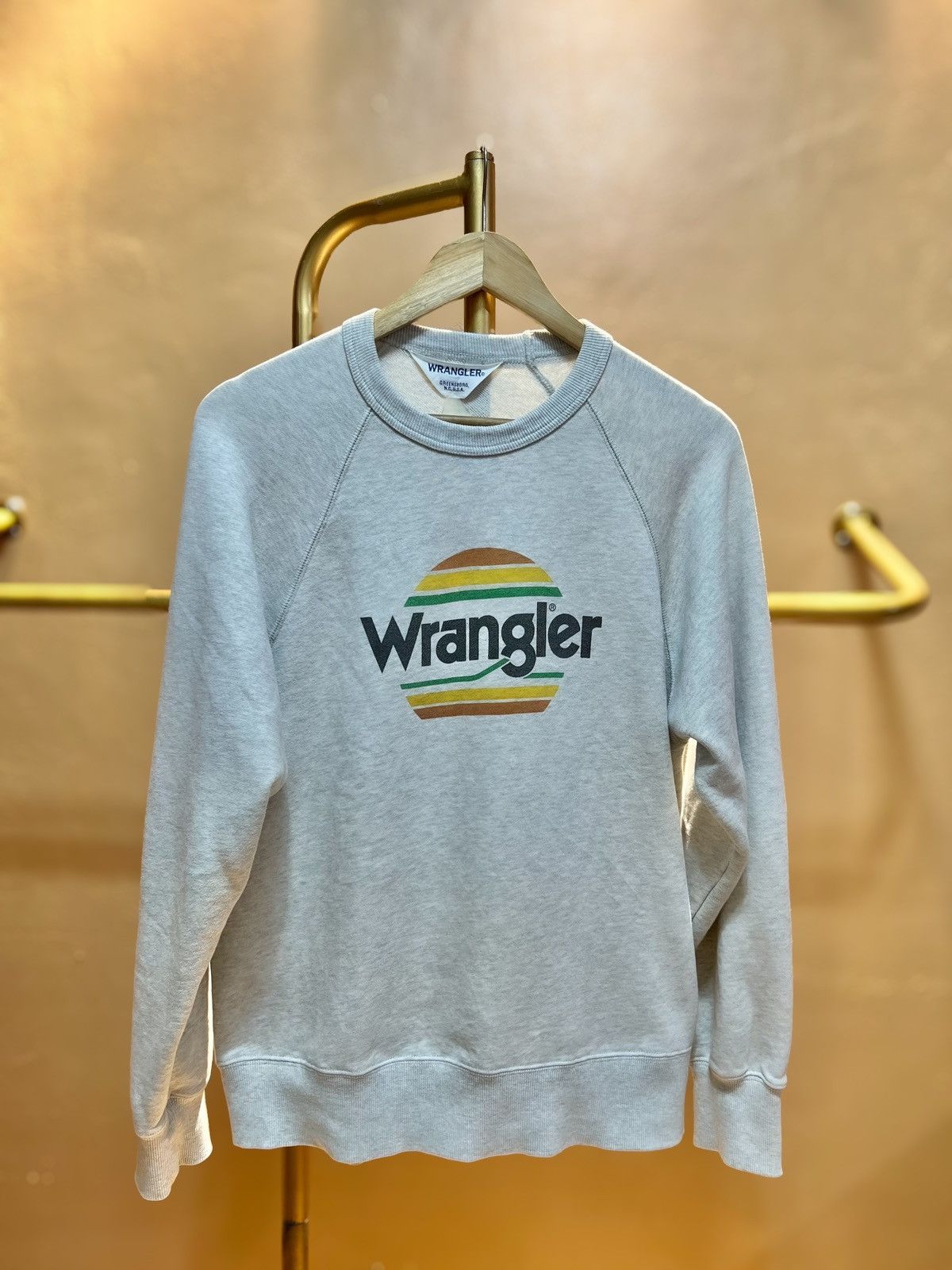 Wrangler Vintage Wrangler Spellout Printed Logo Crewneck Sweatshirt Size US S / EU 44-46 / 1 - 1 Thumbnail