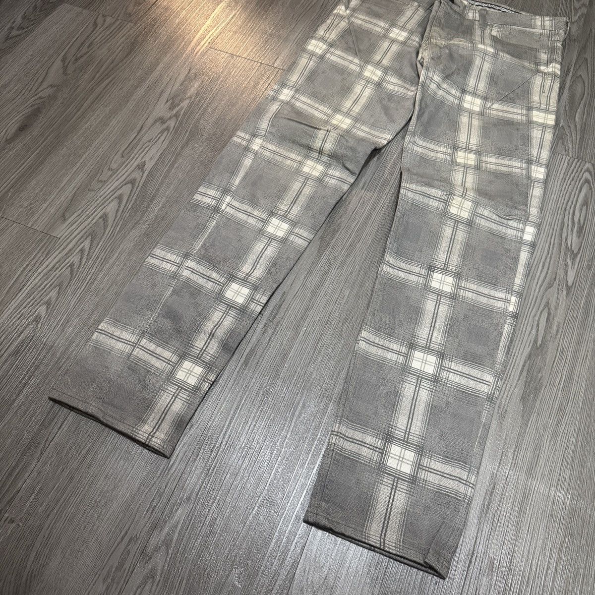Number (N)ine AW07 Number (N)ine Pain Checker Pants Size US 34 / EU 50 - 2 Thumbnail