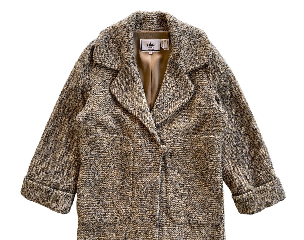 Fendi Fendi Wool Luxury Overcoat Size S / US 4 / IT 40 - 4 Thumbnail