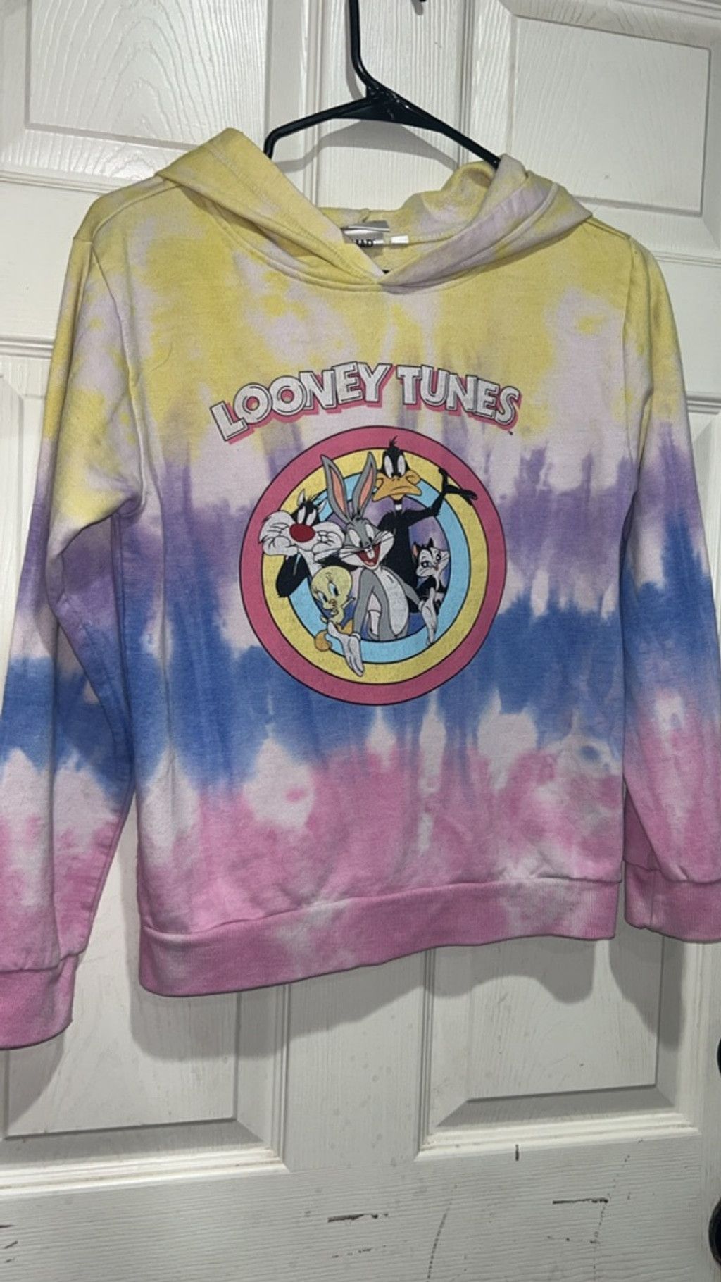 Other Girls Looney Tunes Tie-Dye Hoodie XL Yellow Pink Blue Size US XL / EU 56 / 4 - 1 Thumbnail