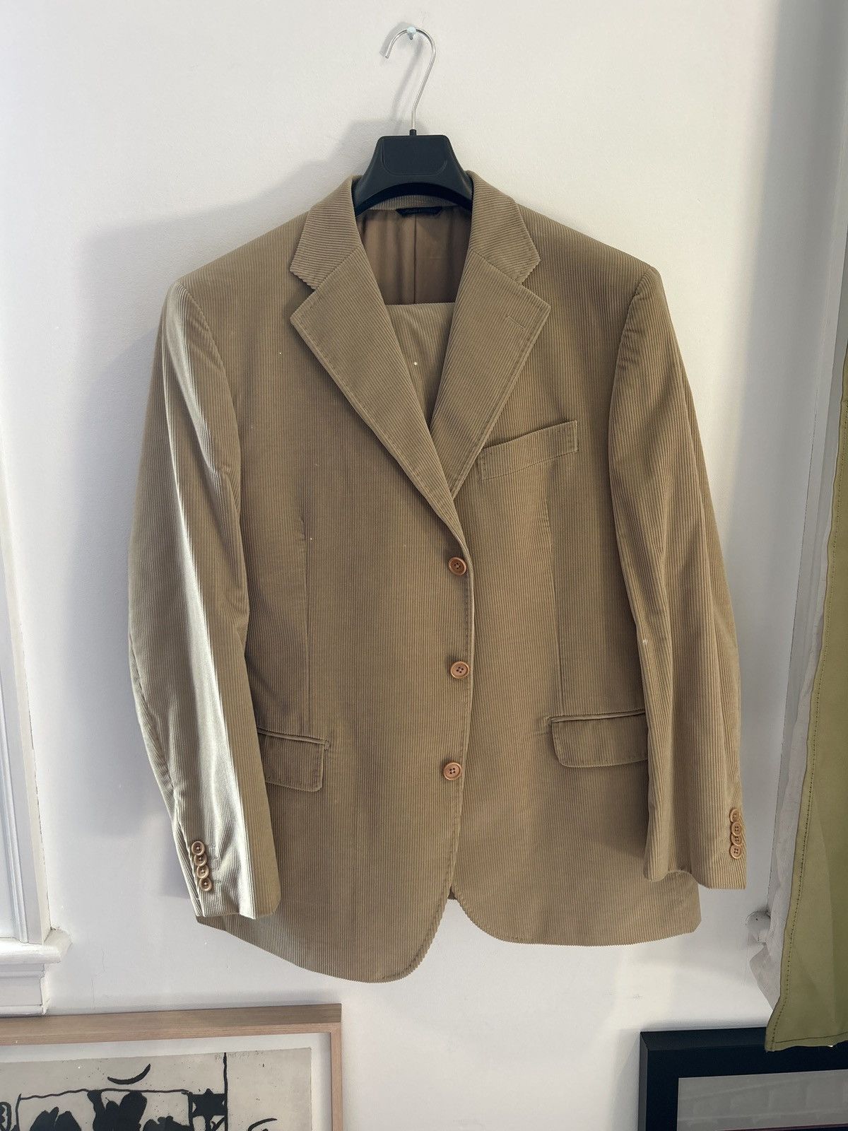Tombolini Tombolini Made in Italy Corduroy Suit Size 44R - 1 Thumbnail