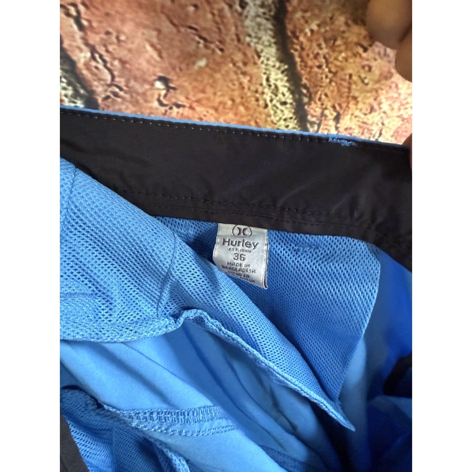 Hurley Hurley Mens Blue Hybrid Chino Shorts 36 Size Regular Men Color Blue Chino 36 Mens Size US 36 / EU 52 - 3 Thumbnail