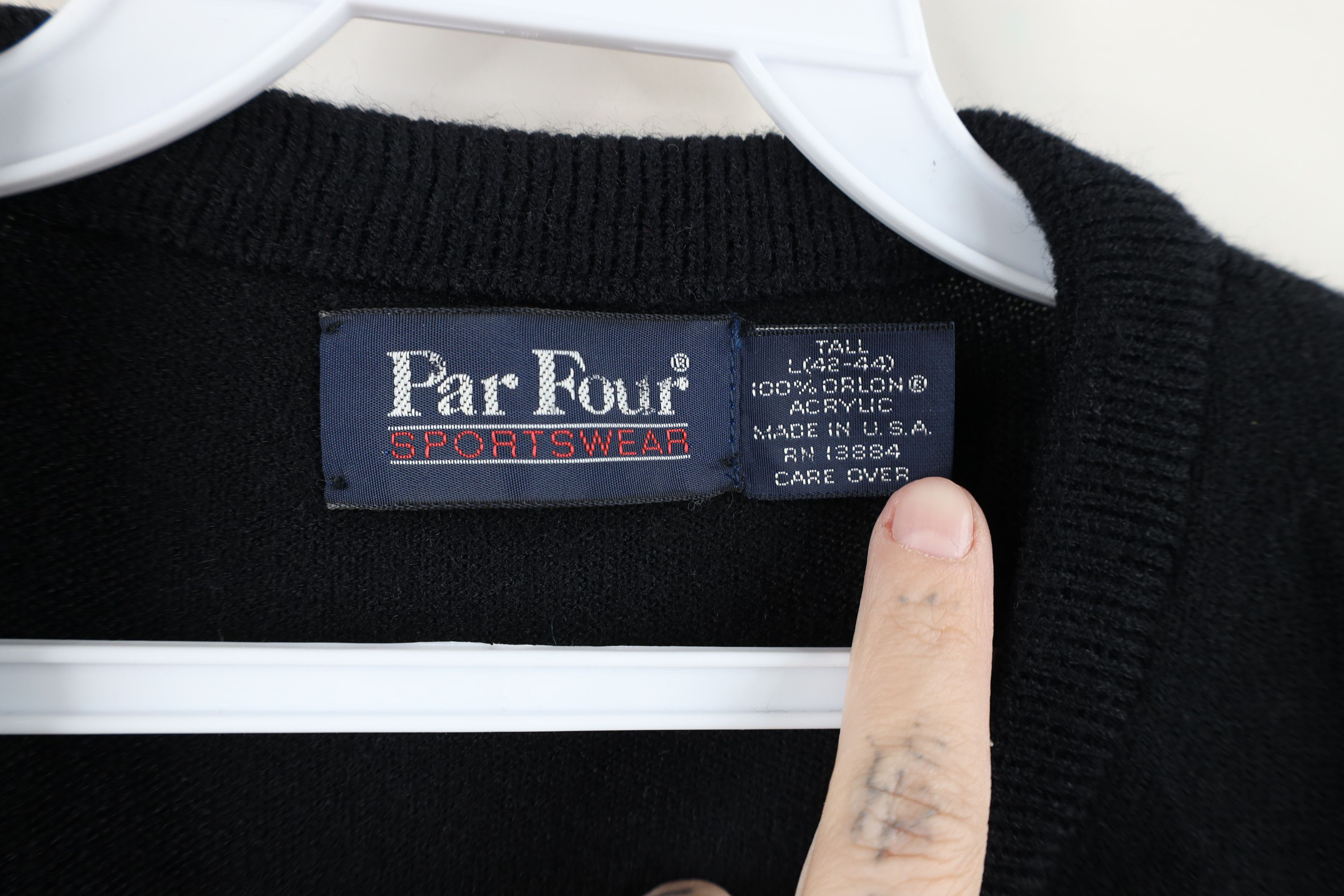 Vintage 90s Streetwear Knit V-Neck Sweater Vest USA Black