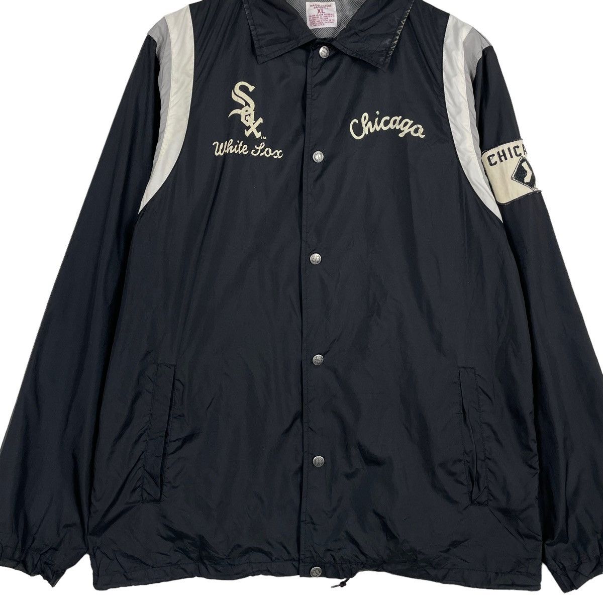 Japanese Brand × MLB × Vintage 💥MLB CHICAGO WHITE SOX SNAP COACH JACKET Size US XL / EU 56 / 4 - 5 Thumbnail