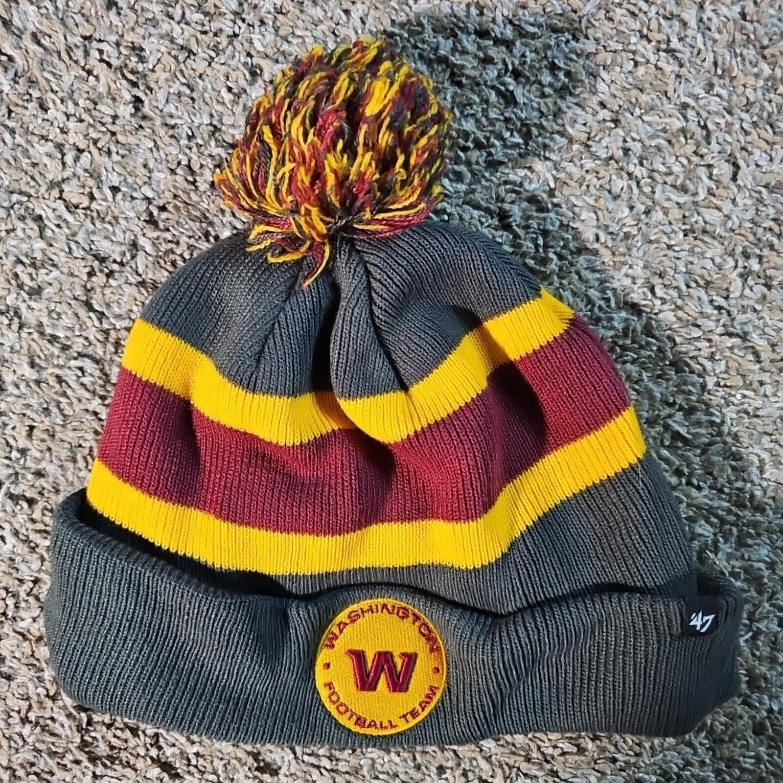 47 Washington Football Team '47 Brand Poof Beanie Redskins Size ONE SIZE - 1 Thumbnail