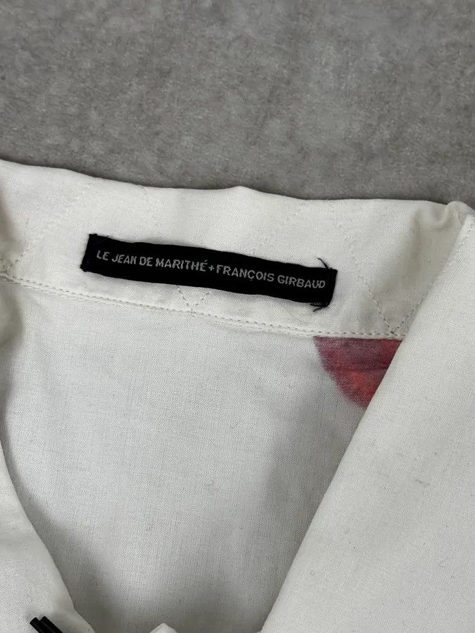 Marithe + Francois Girbaud Marithé + François Girbaud White Strawberry Pattern Short-Sleeve Shirt Size US M / EU 48-50 / 2 - 12 Thumbnail