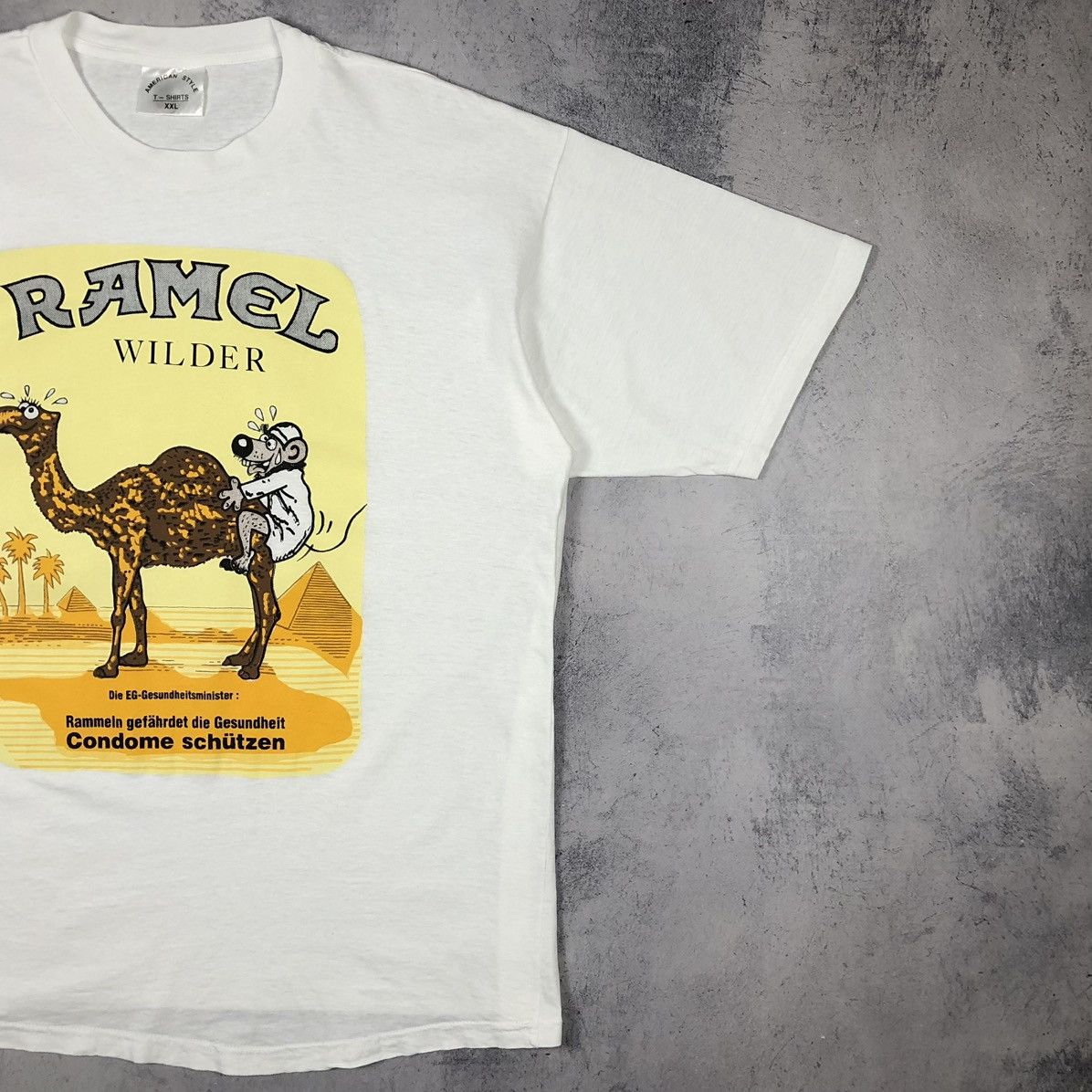 Vintage Camel Cigarettes parody Dirty Joke Tee Size US XXL / EU 58 / 5 - 4 Thumbnail
