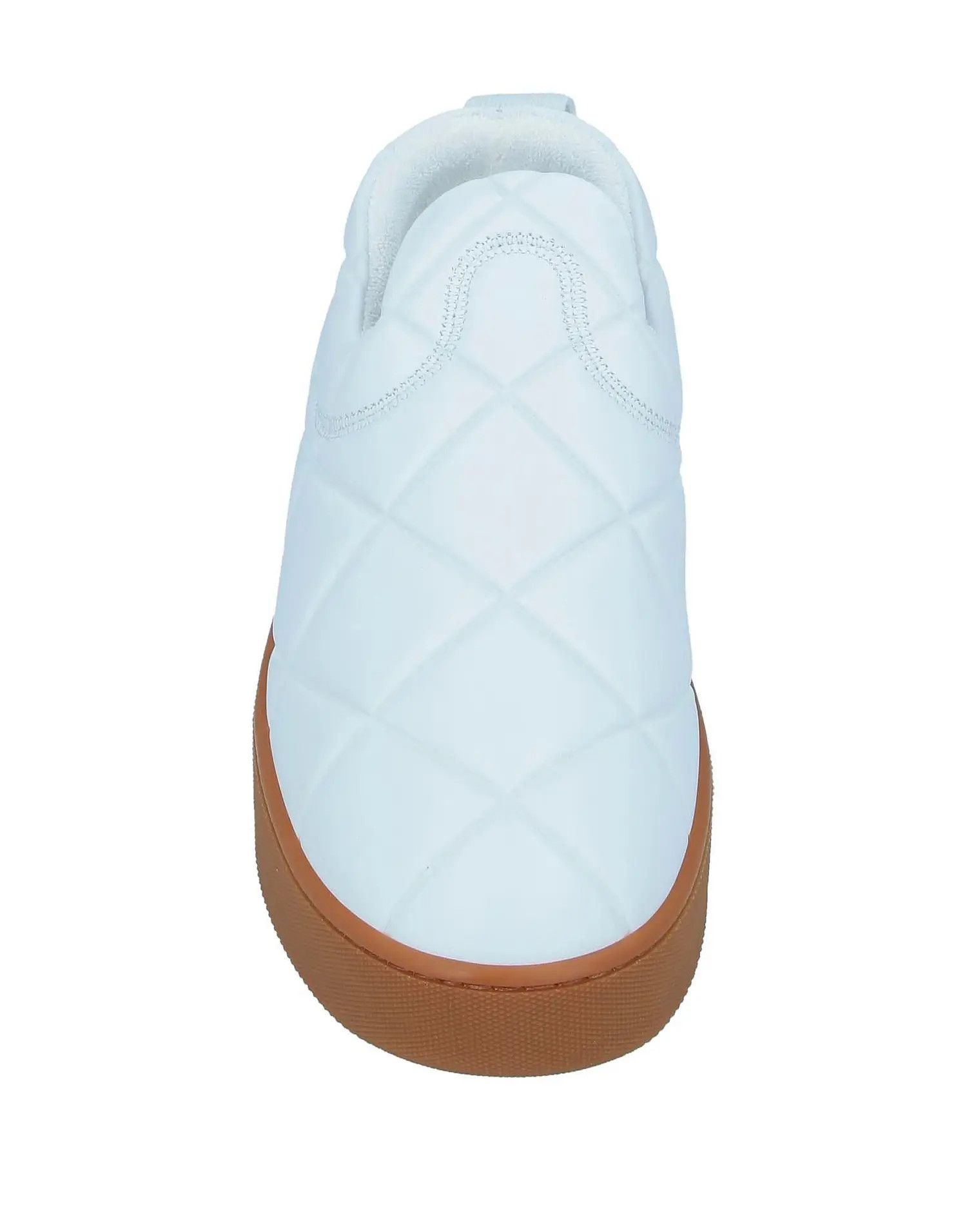 Bottega Veneta o1s1wg110924 Quilted Embossed Leather Slip On Sneakers White Size US 6 / EU 39 - 4 Thumbnail