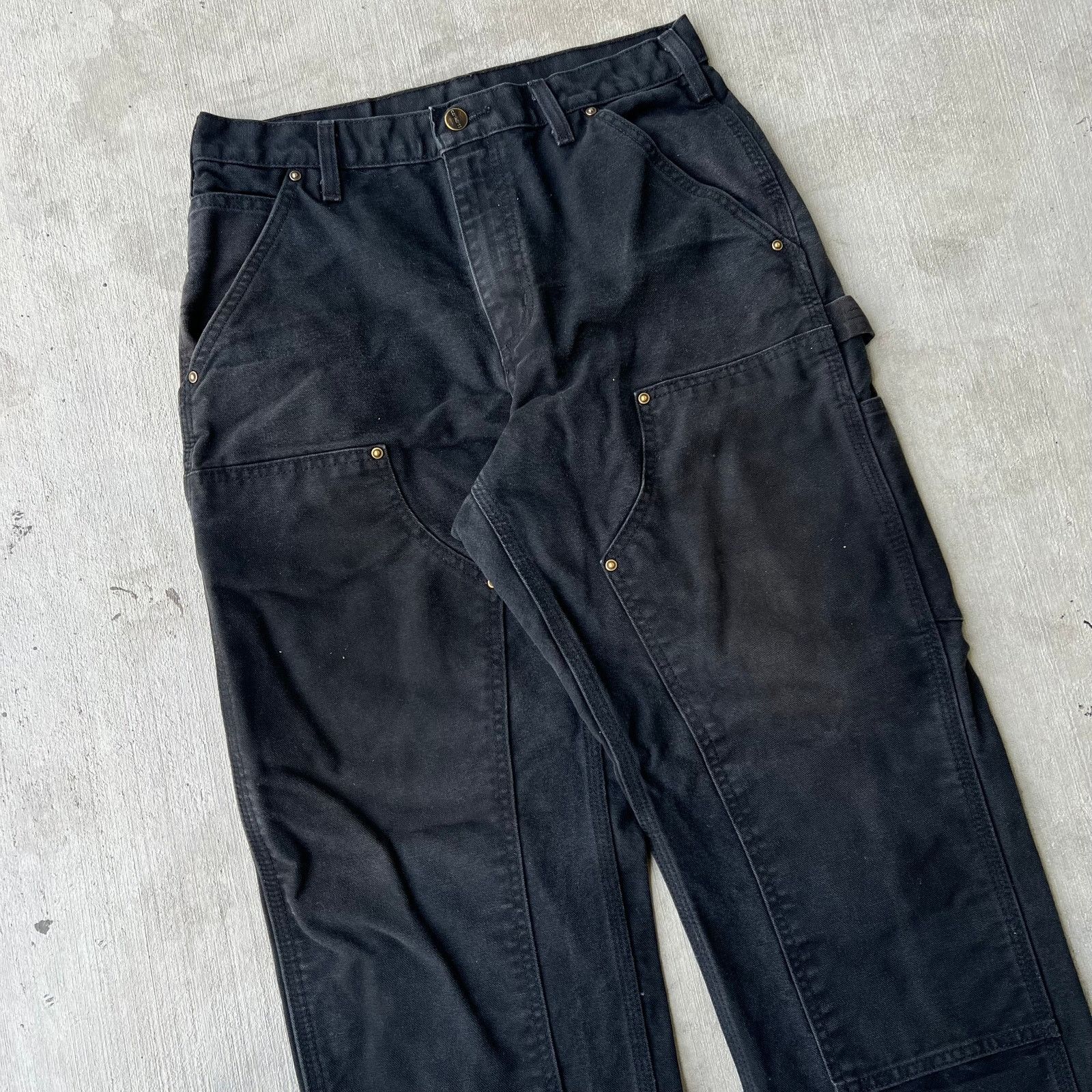 Carhartt × Vintage Carhartt black double knee work wear carpenter pants Size US 30 / EU 46 - 2 Thumbnail