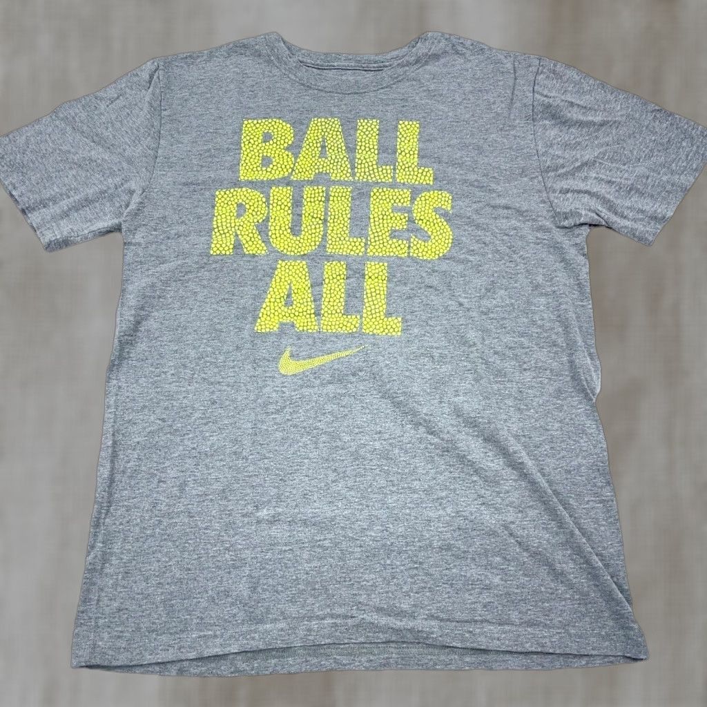 Nike Nike Shirt Men Medium Gray Green Swoosh Logo Regular Fit Tee T-Shirt 90s Hip Hop Retro USA Rock Classic Size US M / EU 48-50 / 2 - 1 Thumbnail