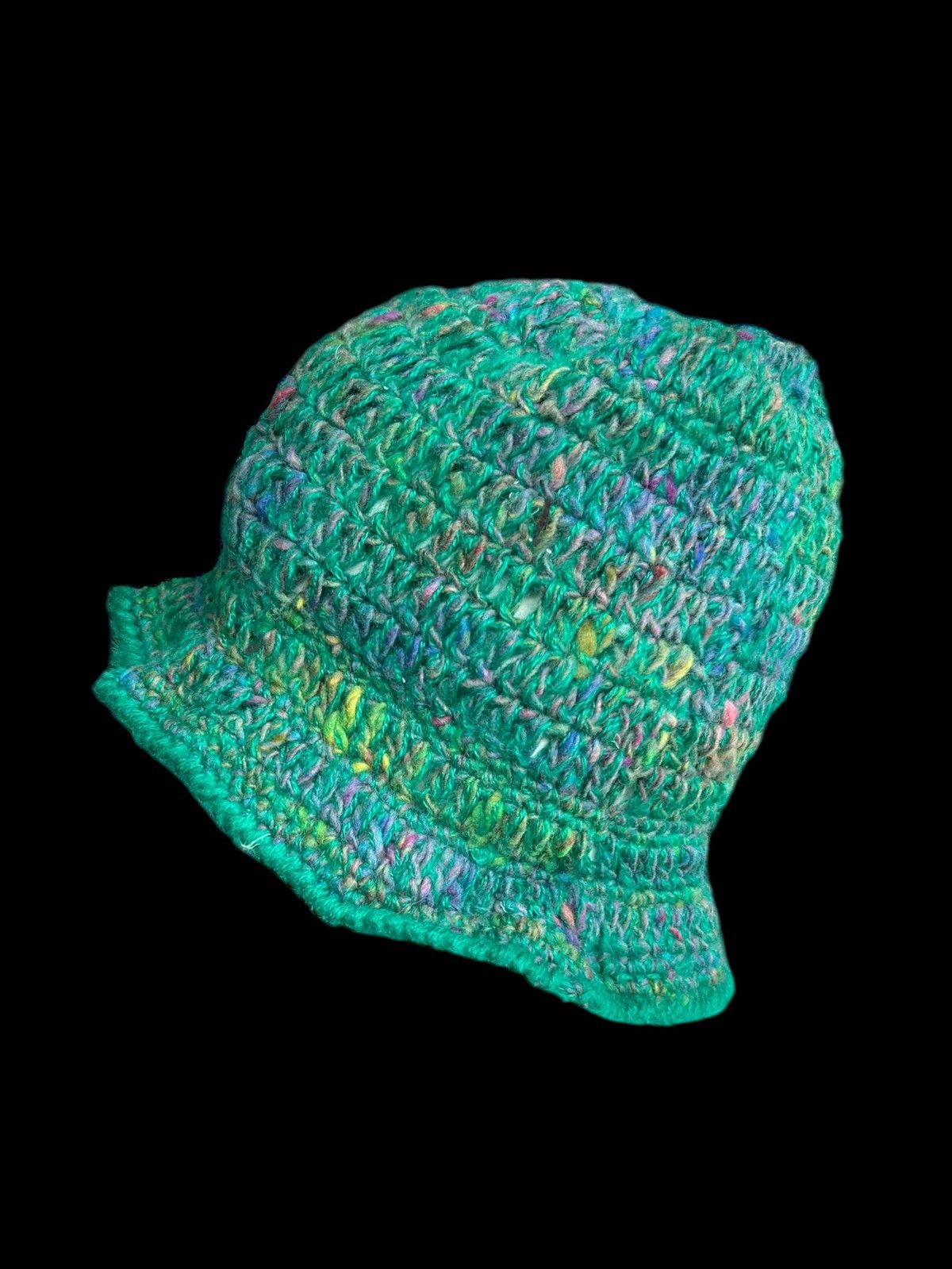 Japanese Brand × Kapital × Vintage Crochet Knitted Handmade Bucket Hats ☠️☠️ Size ONE SIZE - 2 Thumbnail