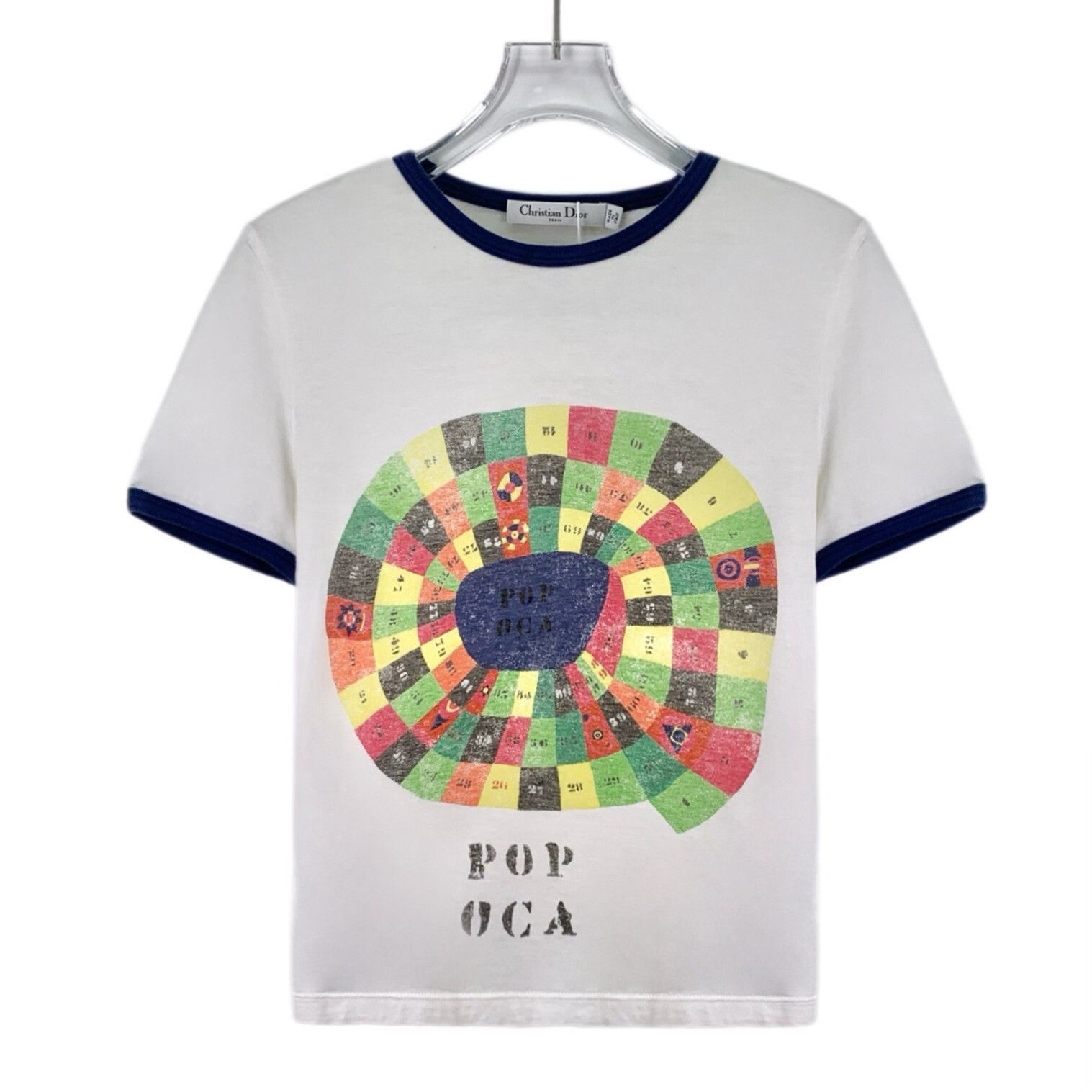 Dior Dior Cotton Printed White T-Shirt S Women Size S / US 4 / IT 40 - 1 Thumbnail