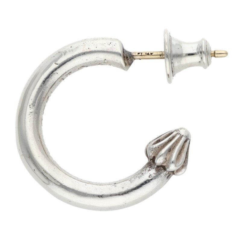 Chrome Hearts Chrome Hearts Plain Silver Hoop Earring Size ONE SIZE - 4 Thumbnail