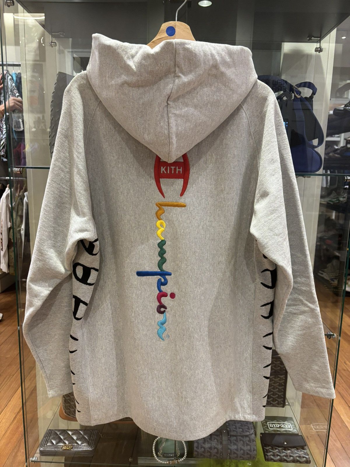 Champion × Kith Kith X Champion Extended Hoodie - Grey Size US S / EU 44-46 / 1 - 2 Thumbnail