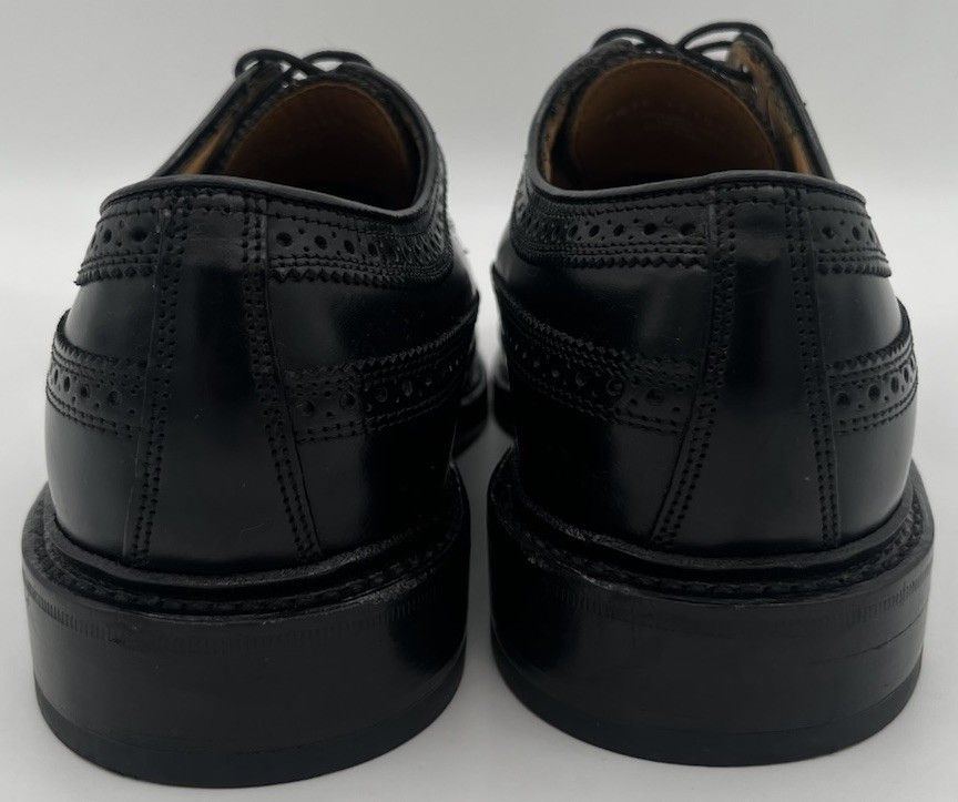 Florsheim Vtg Florsheim Royal Imperial Black Leather Derby Size 6.5 3E Size US 6.5 / EU 39-40 - 4 Thumbnail
